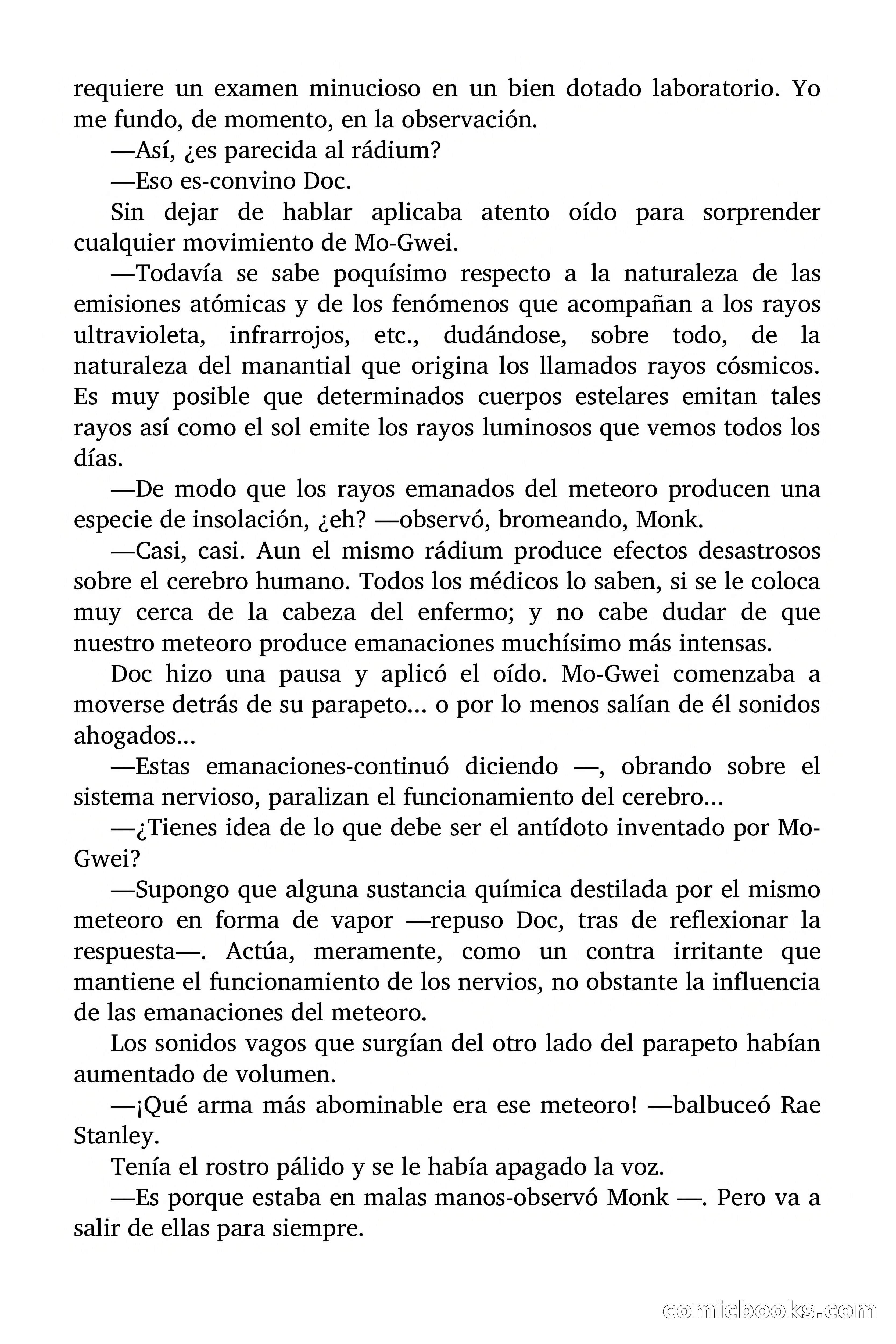 Doc Savage Magazine, 'Locura Azul' — page 170 of 175