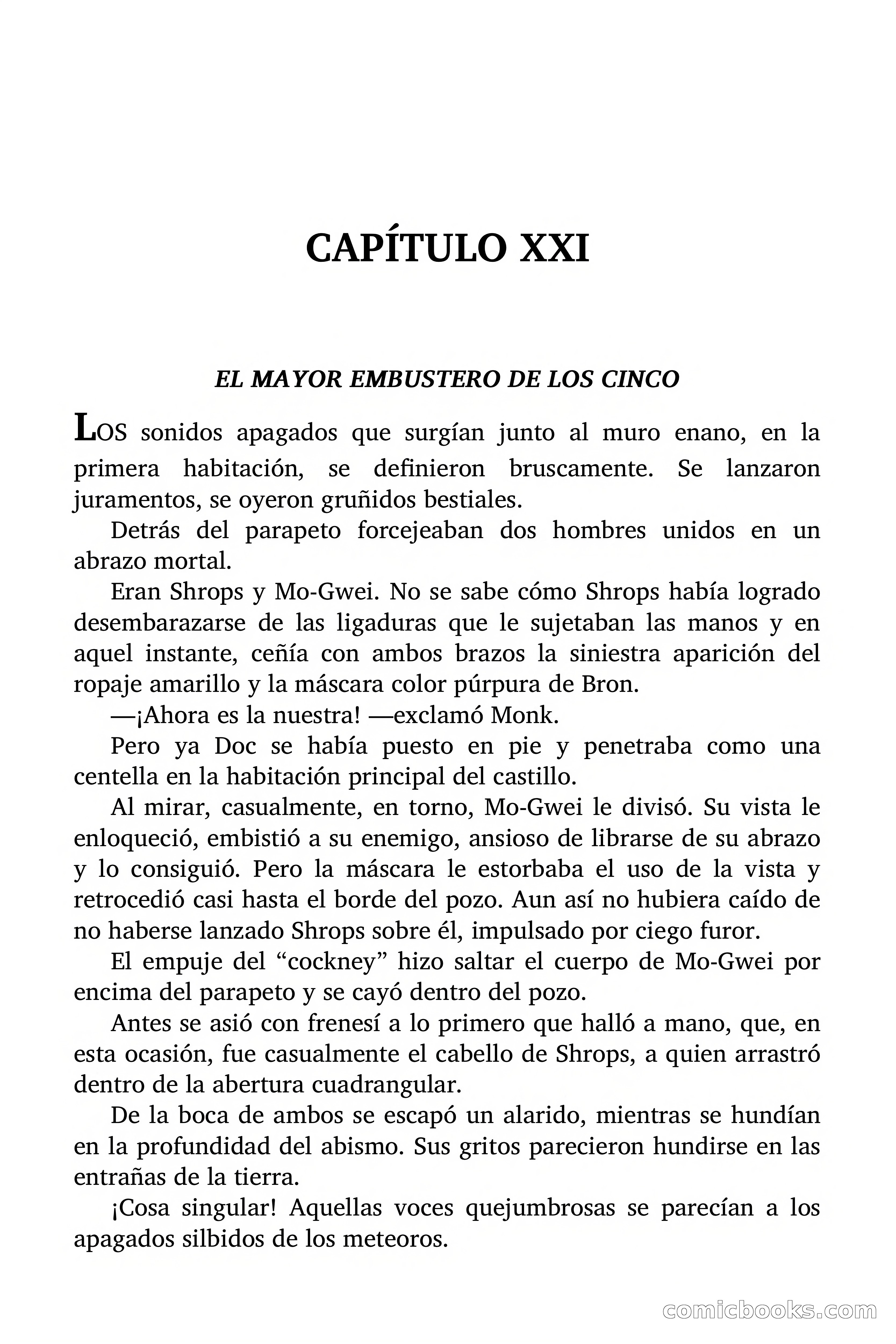 Doc Savage Magazine, 'Locura Azul' — page 172 of 175