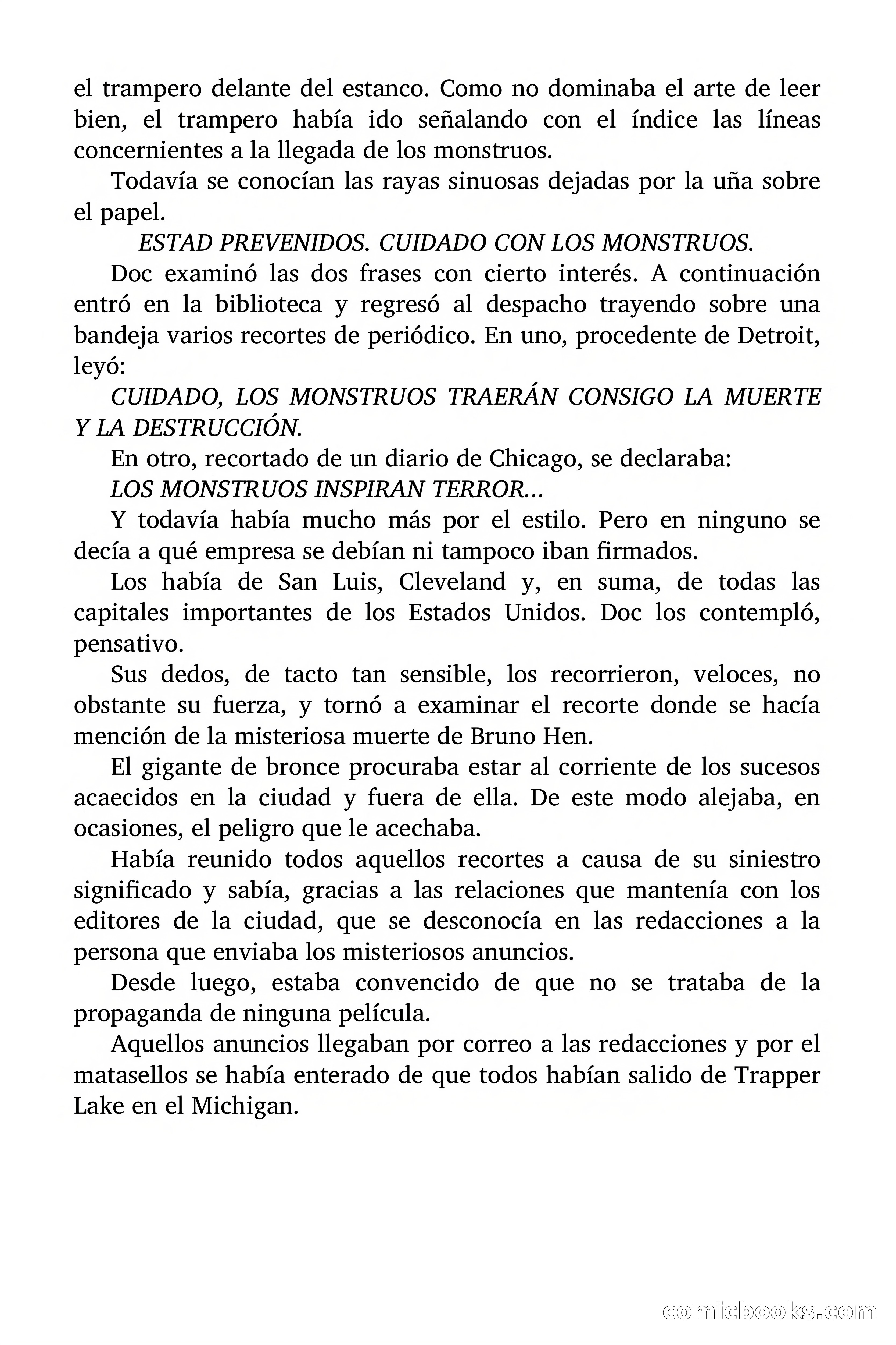 Doc Savage: Los Monstruos — page 32 of 171