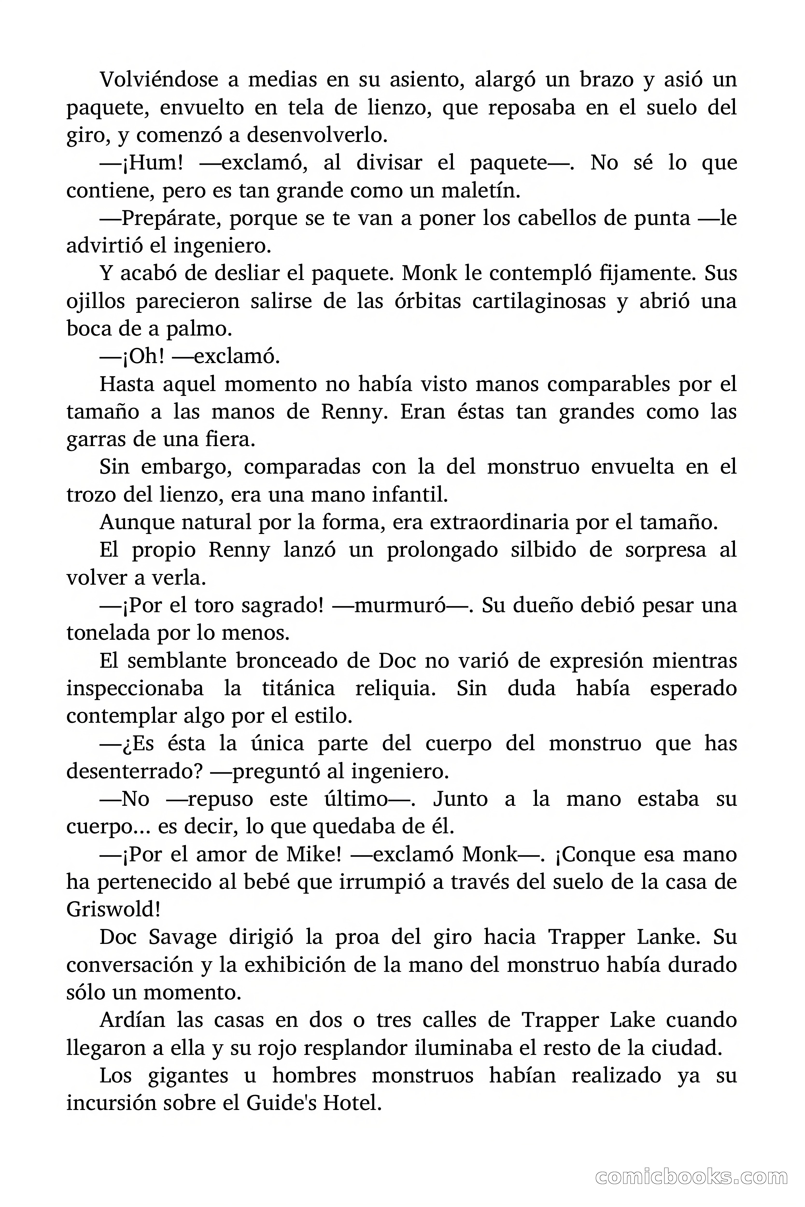 Doc Savage: Los Monstruos — page 116 of 171