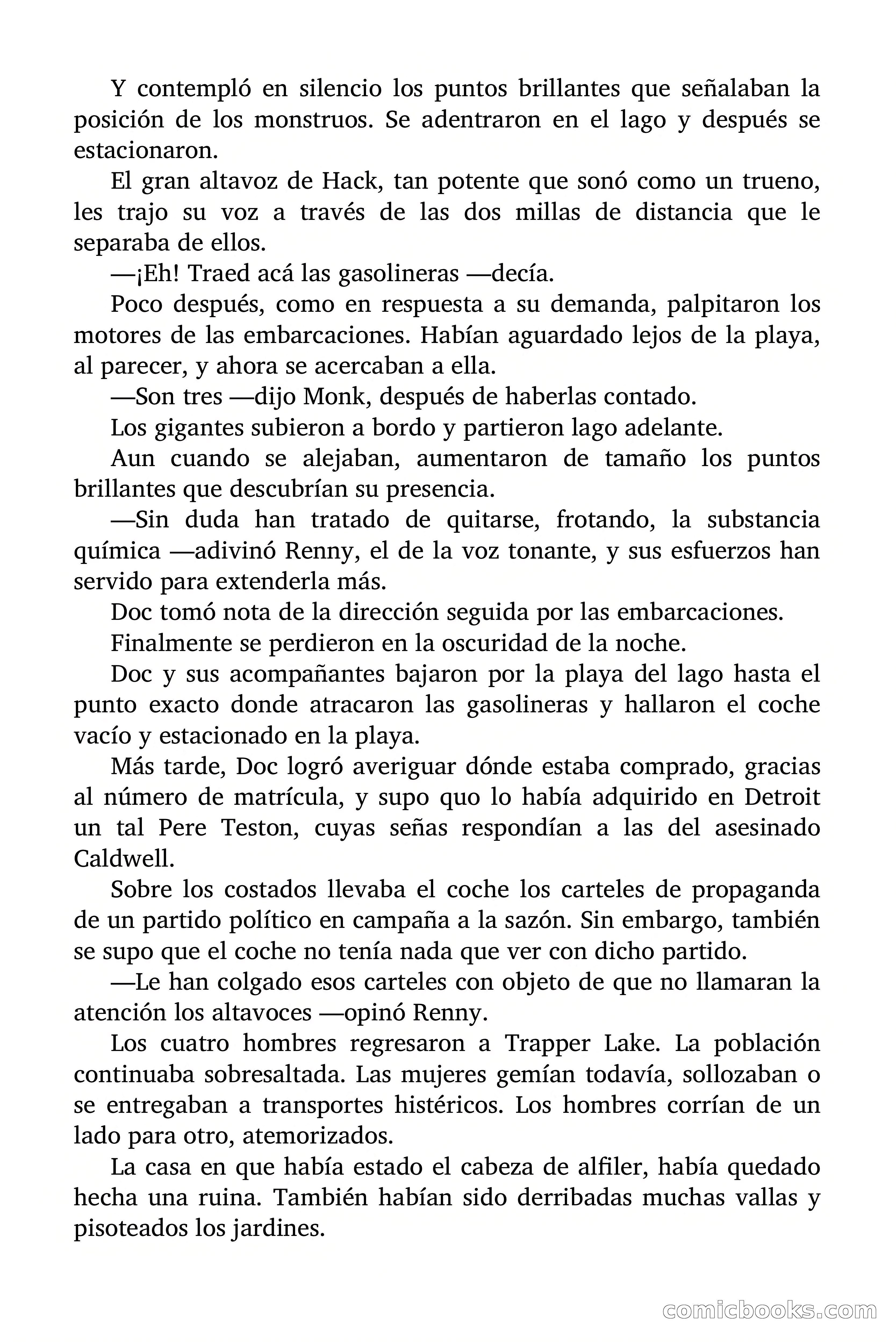 Doc Savage: Los Monstruos — page 121 of 171