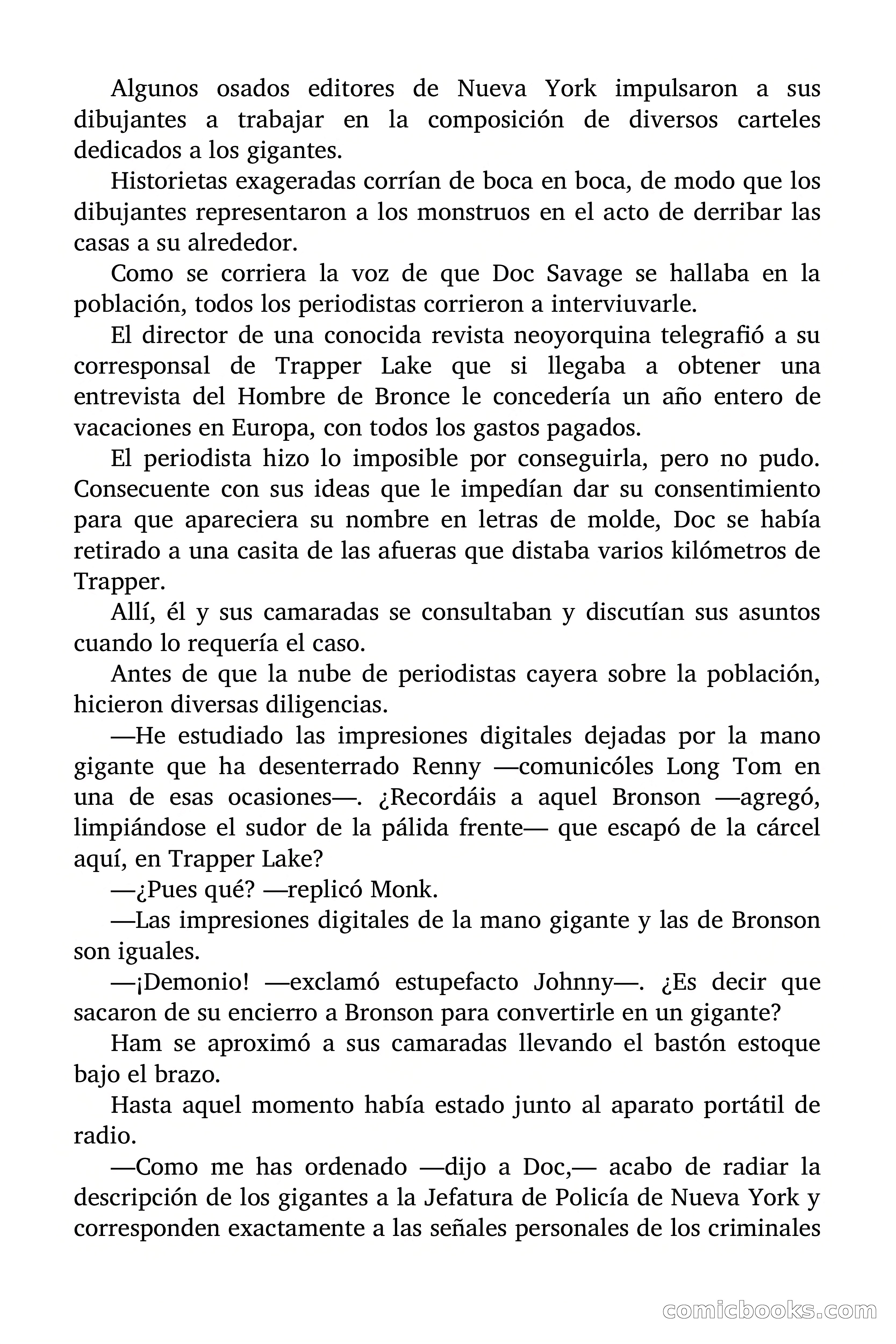 Doc Savage: Los Monstruos — page 123 of 171