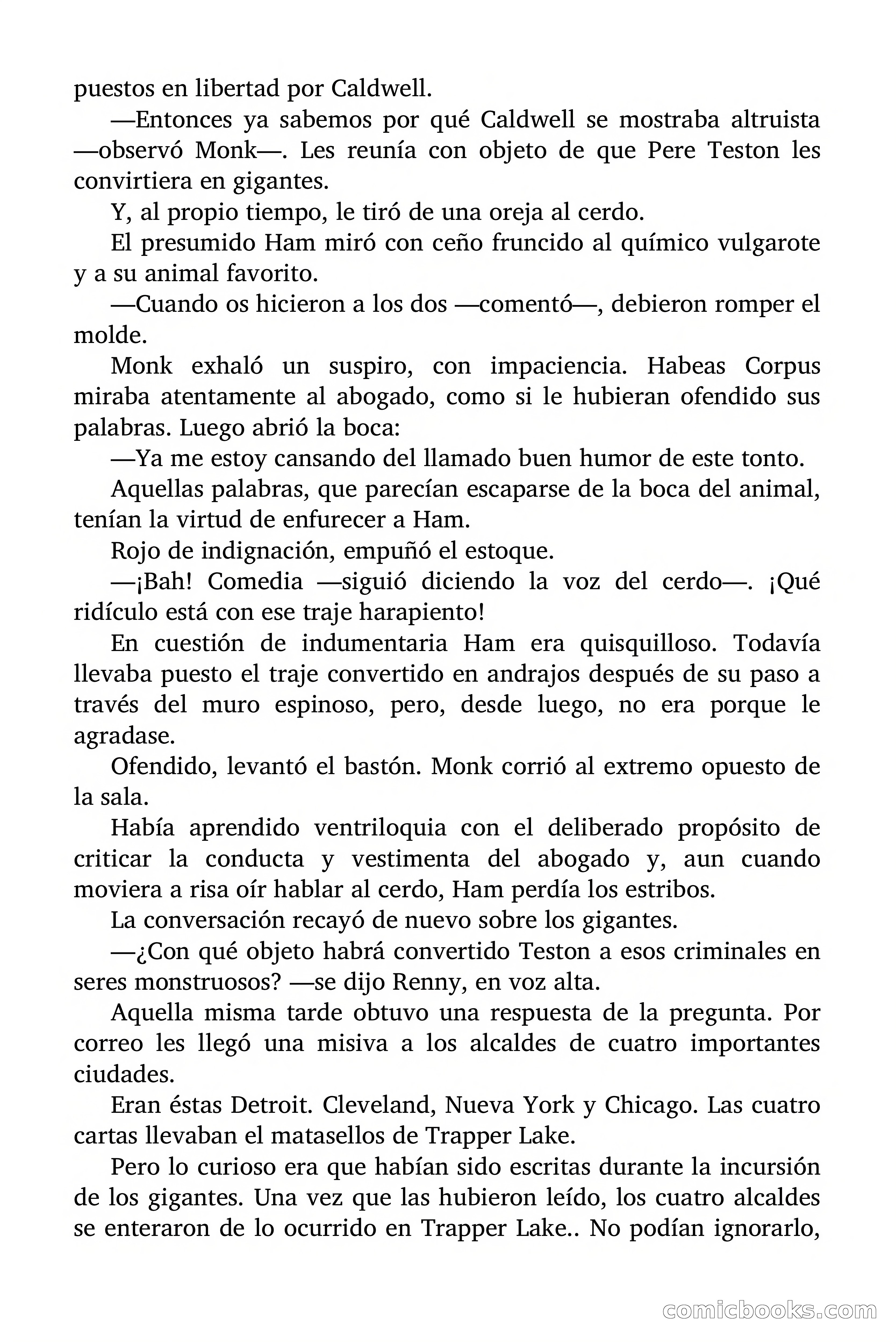 Doc Savage: Los Monstruos — page 124 of 171