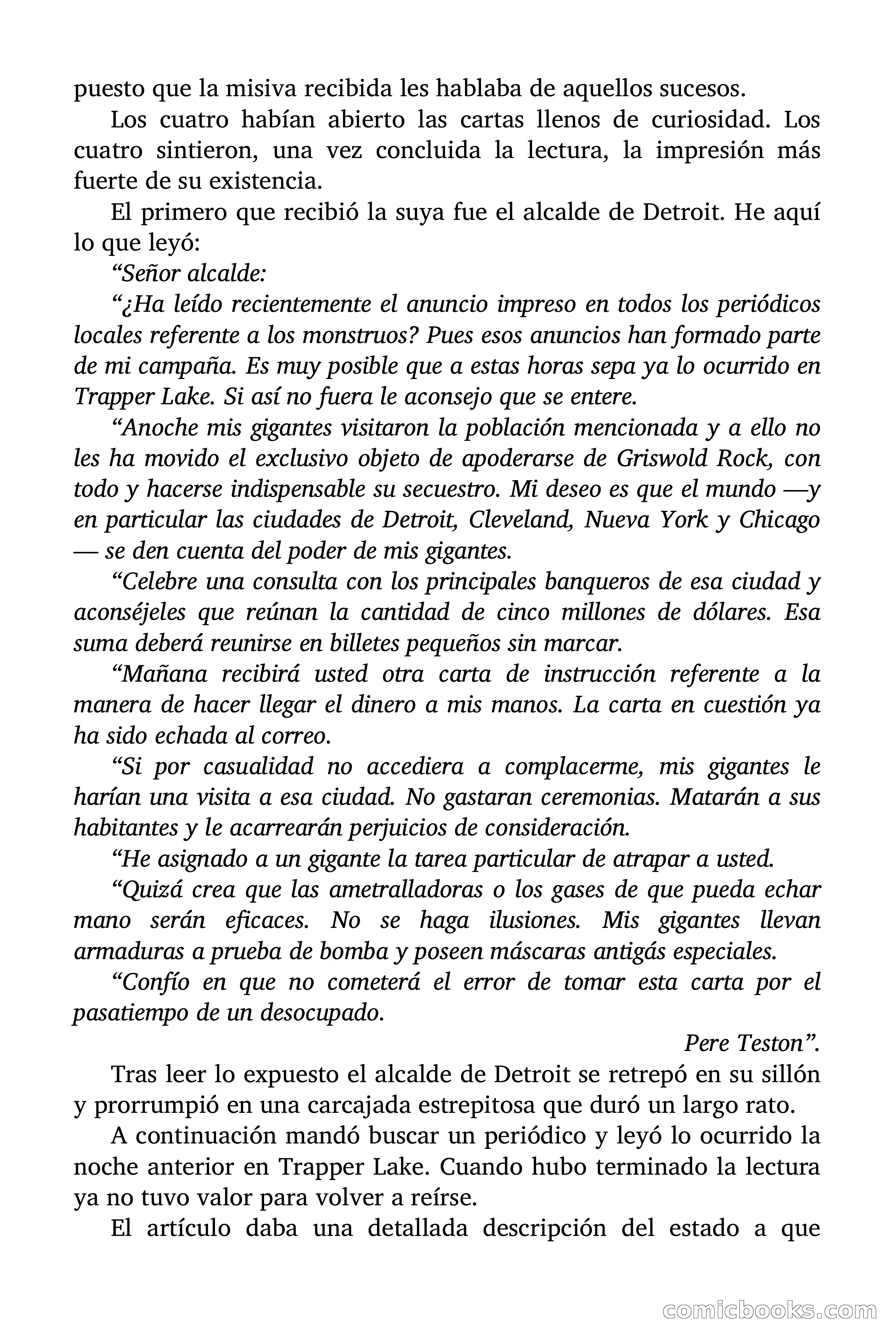 Doc Savage: Los Monstruos — page 125 of 171