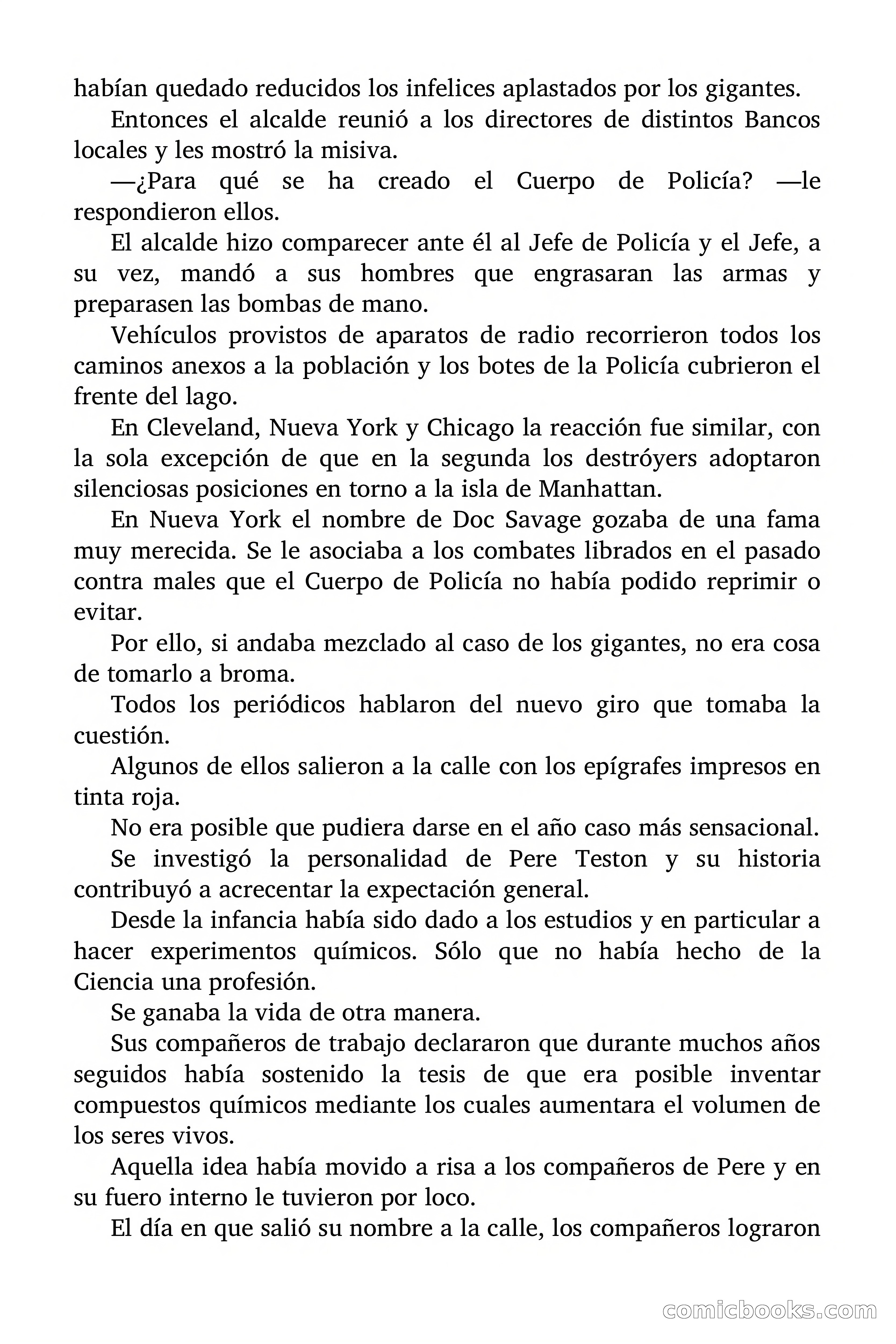 Doc Savage: Los Monstruos — page 126 of 171
