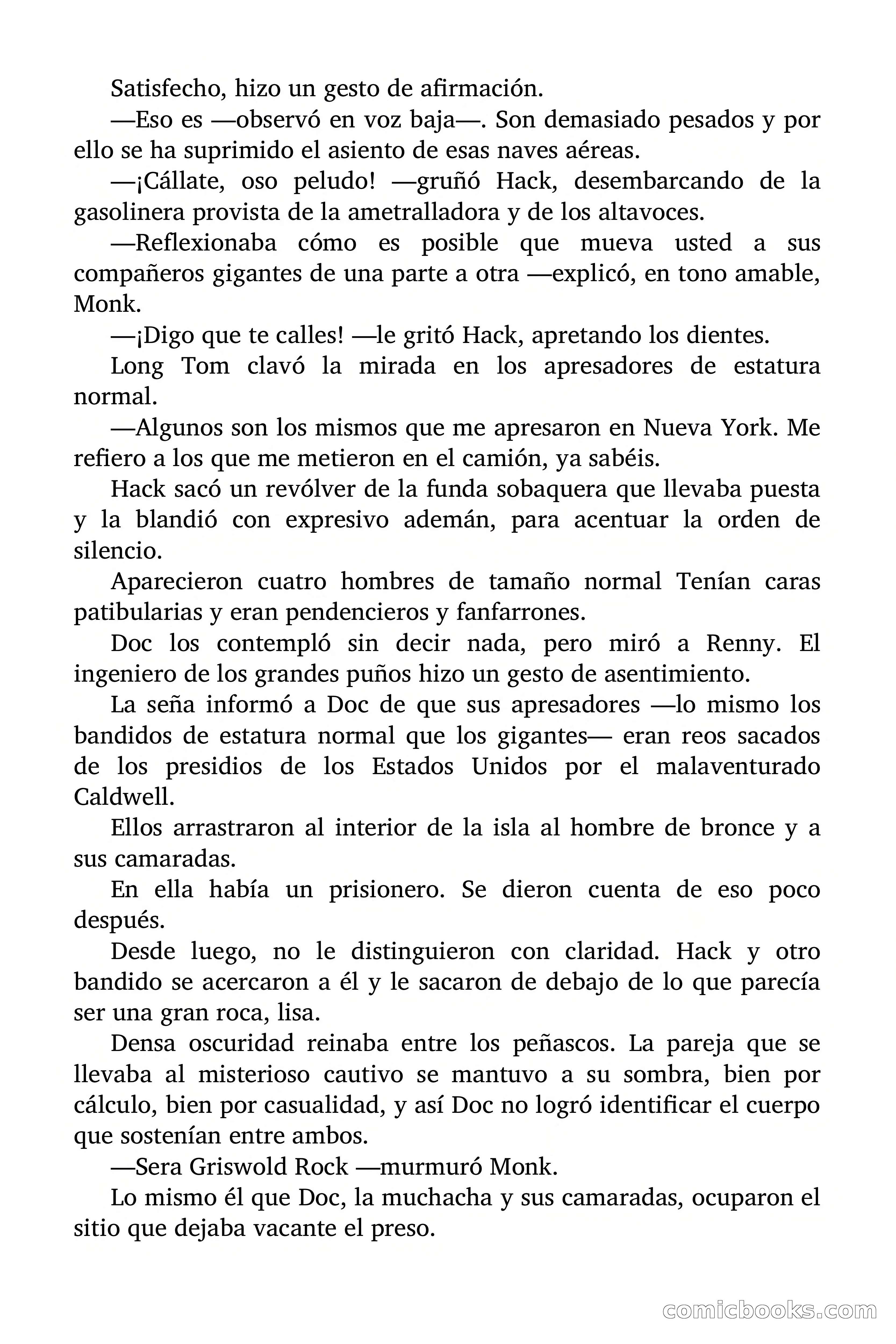 Doc Savage: Los Monstruos — page 142 of 171