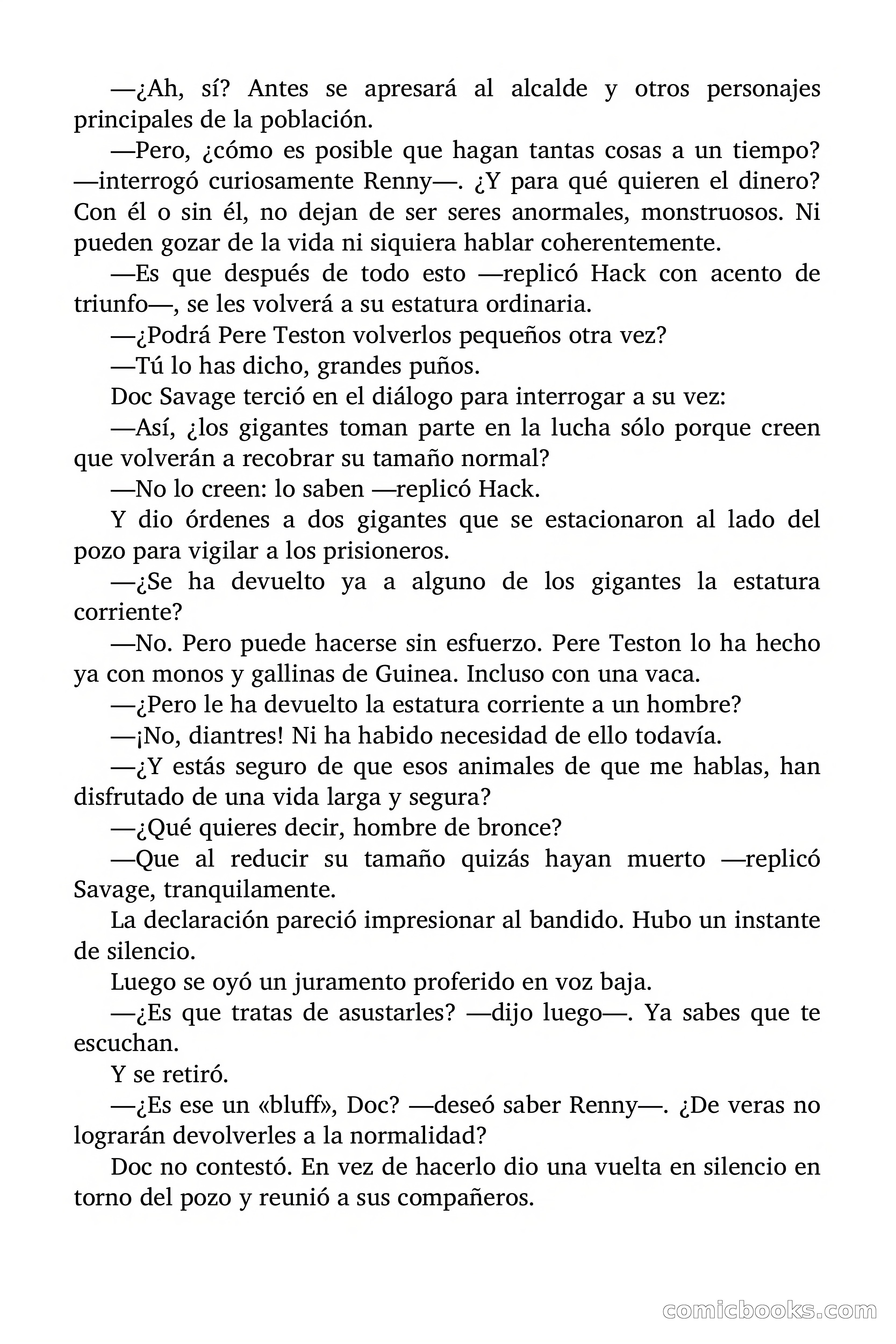 Doc Savage: Los Monstruos — page 144 of 171