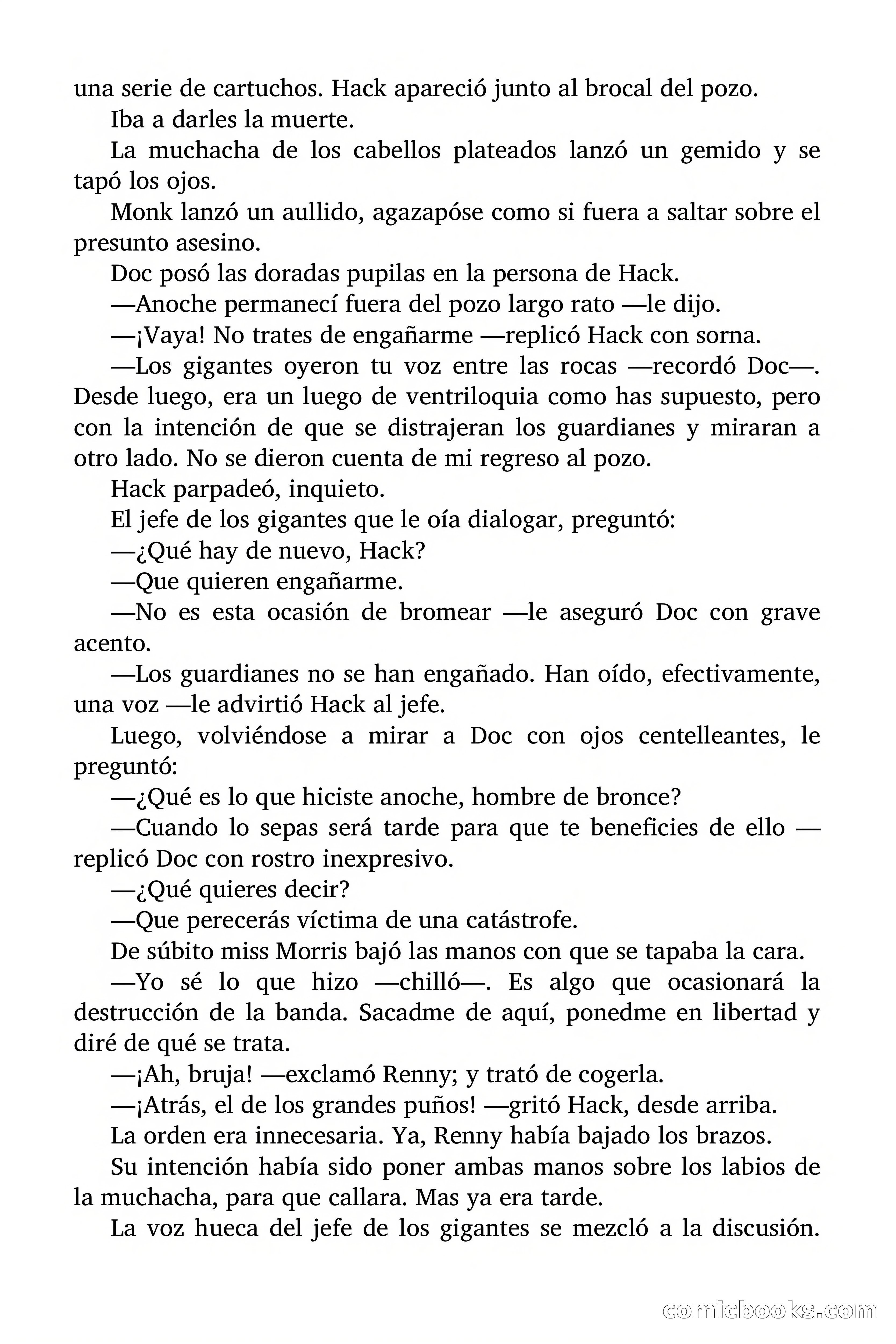 Doc Savage: Los Monstruos — page 160 of 171