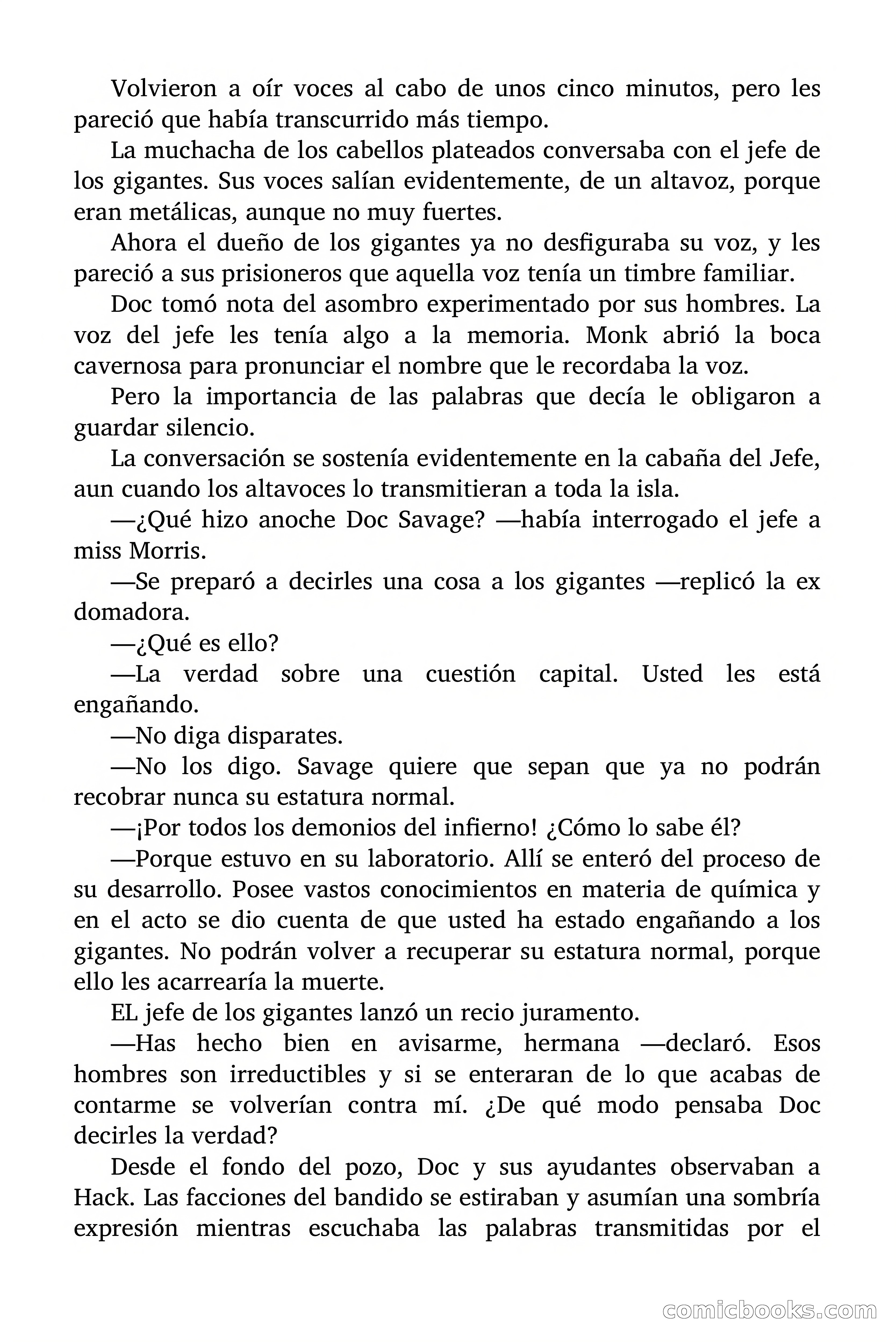 Doc Savage: Los Monstruos — page 162 of 171