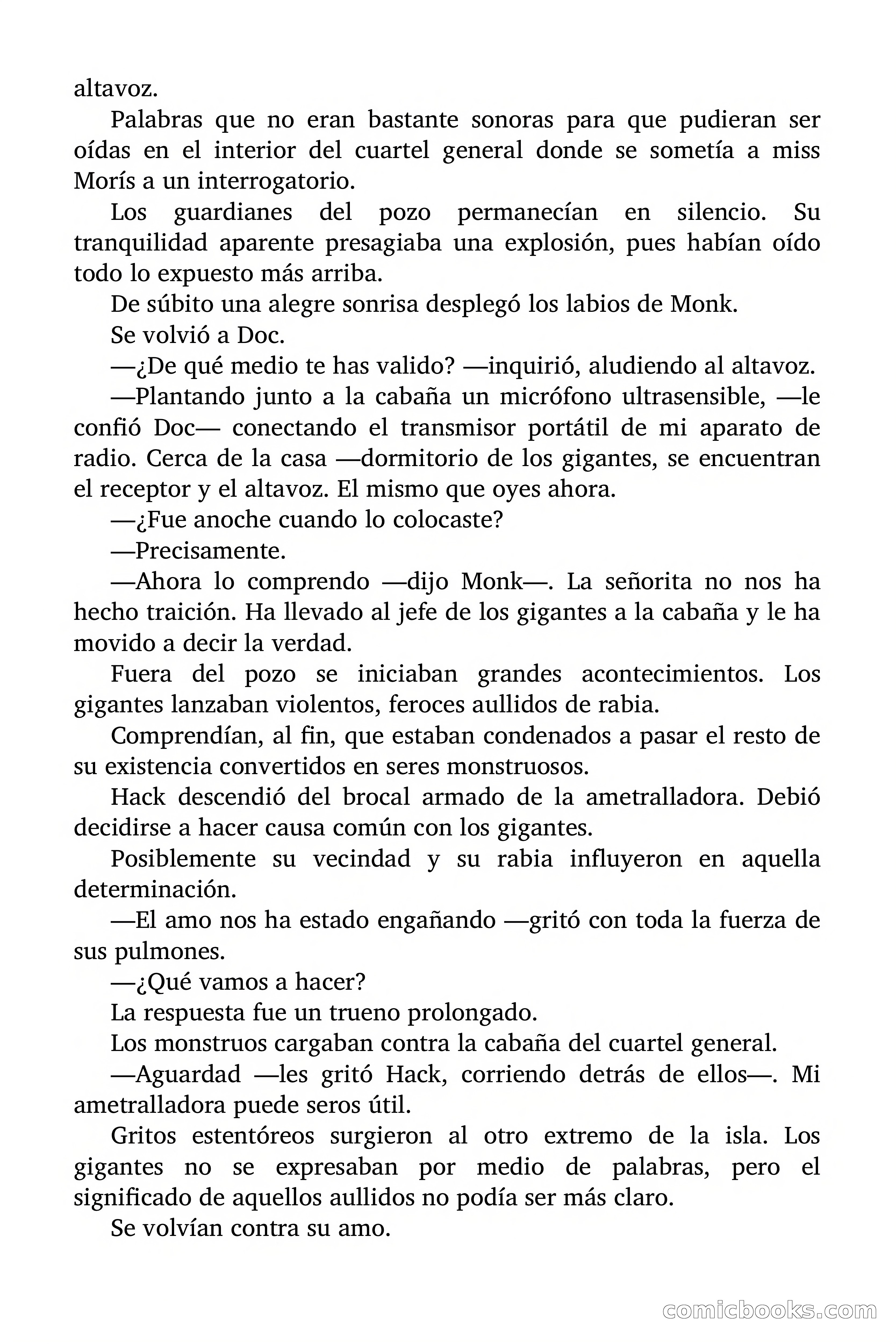 Doc Savage: Los Monstruos — page 163 of 171