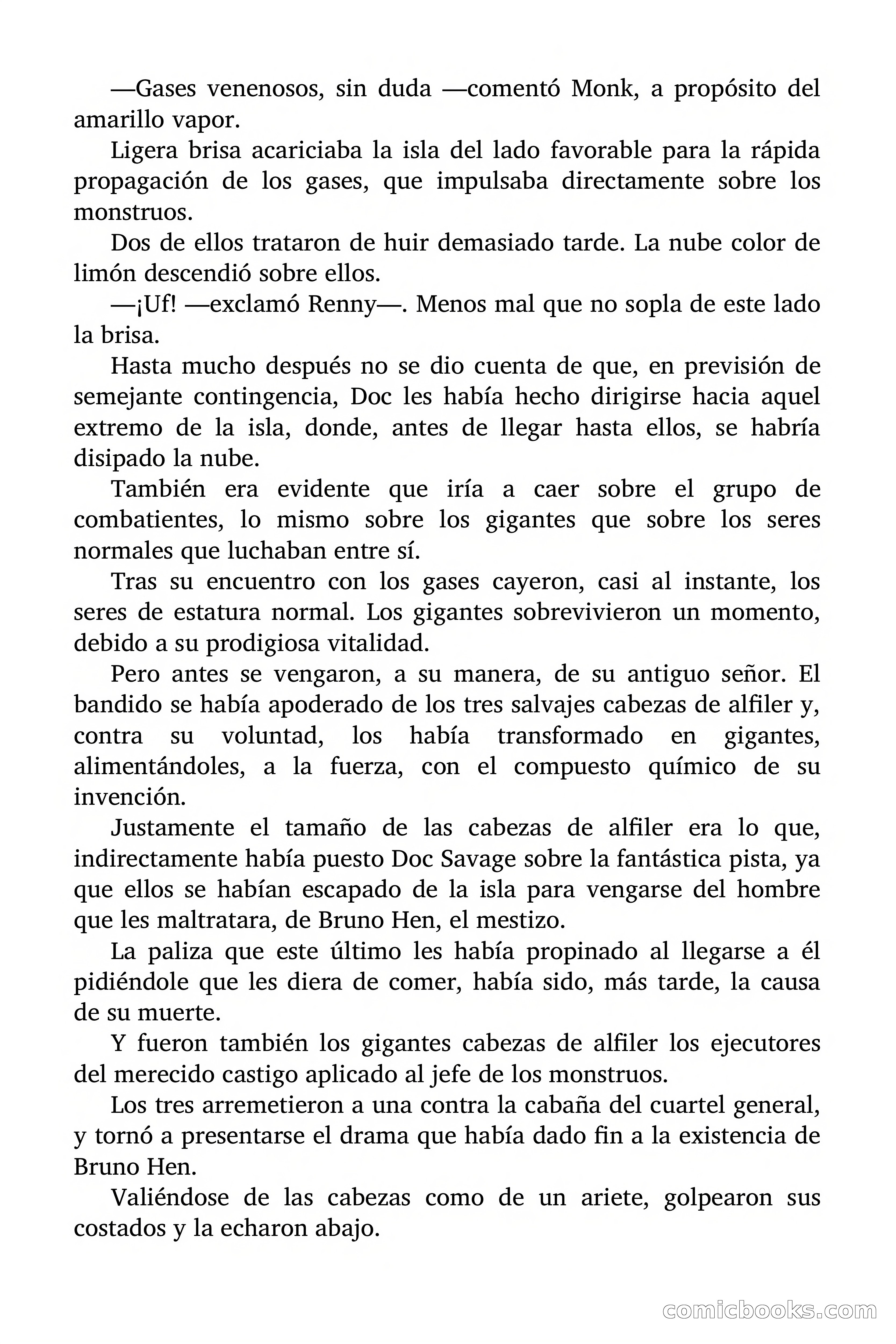 Doc Savage: Los Monstruos — page 168 of 171