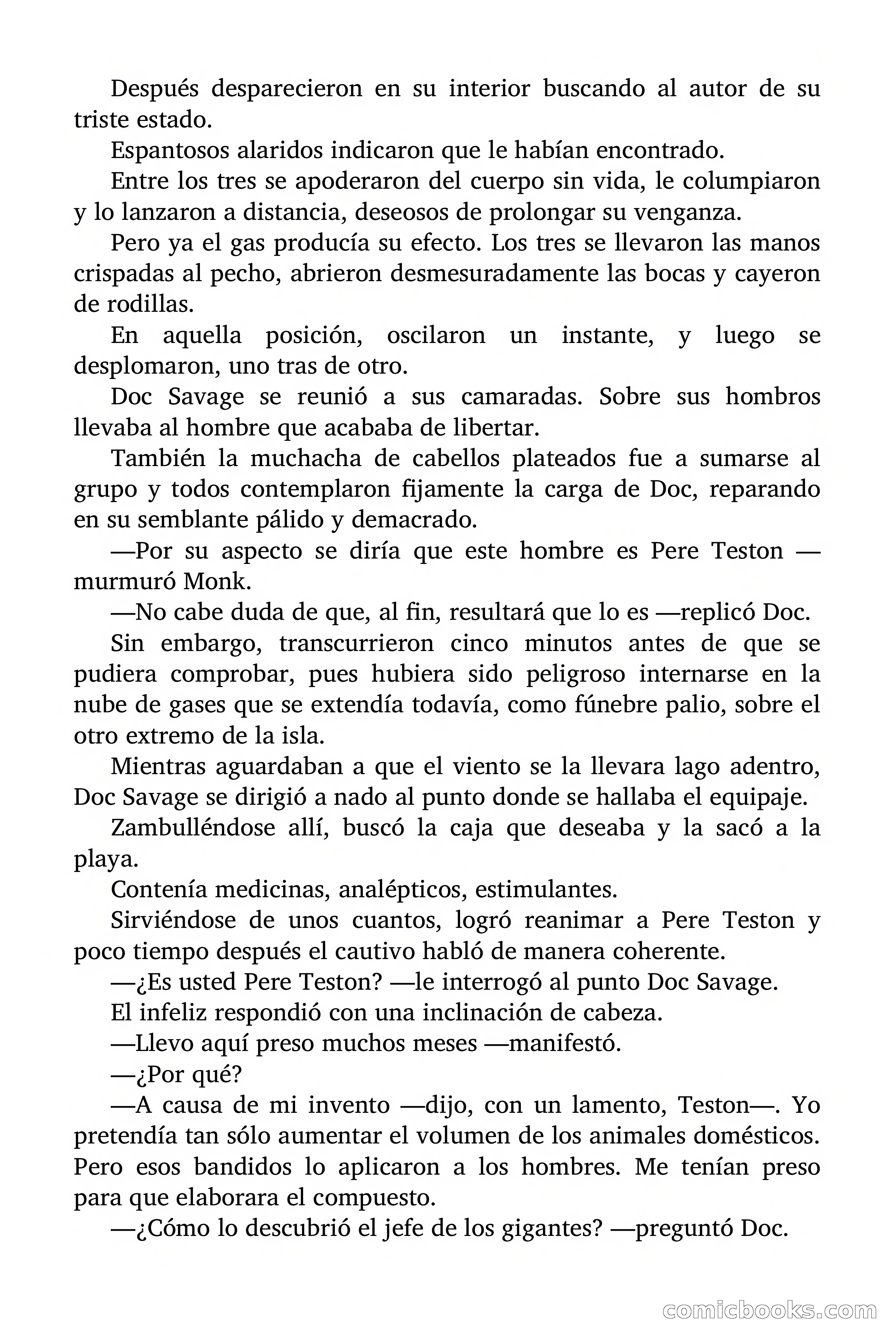 Doc Savage: Los Monstruos — page 169 of 171