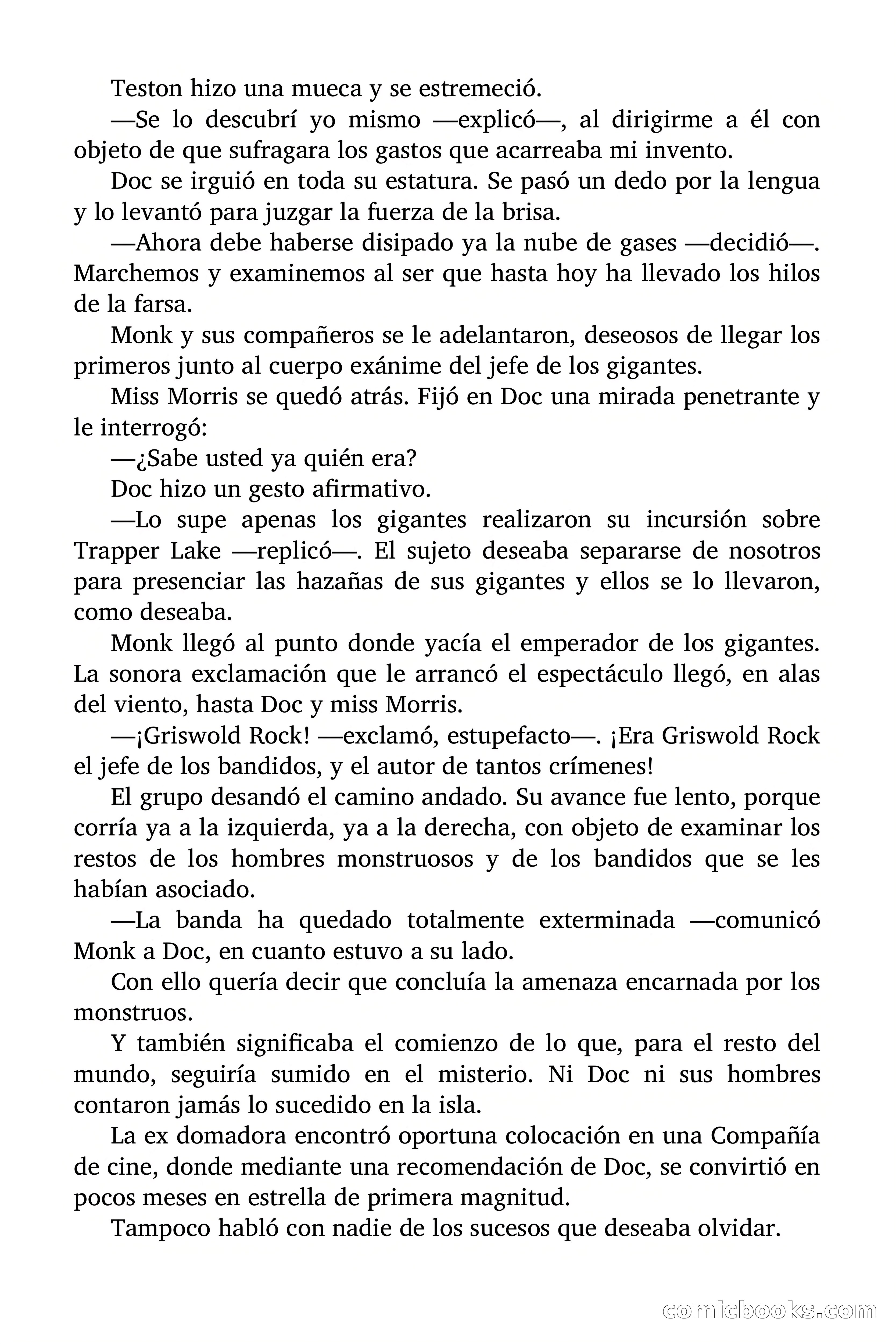 Doc Savage: Los Monstruos — page 170 of 171