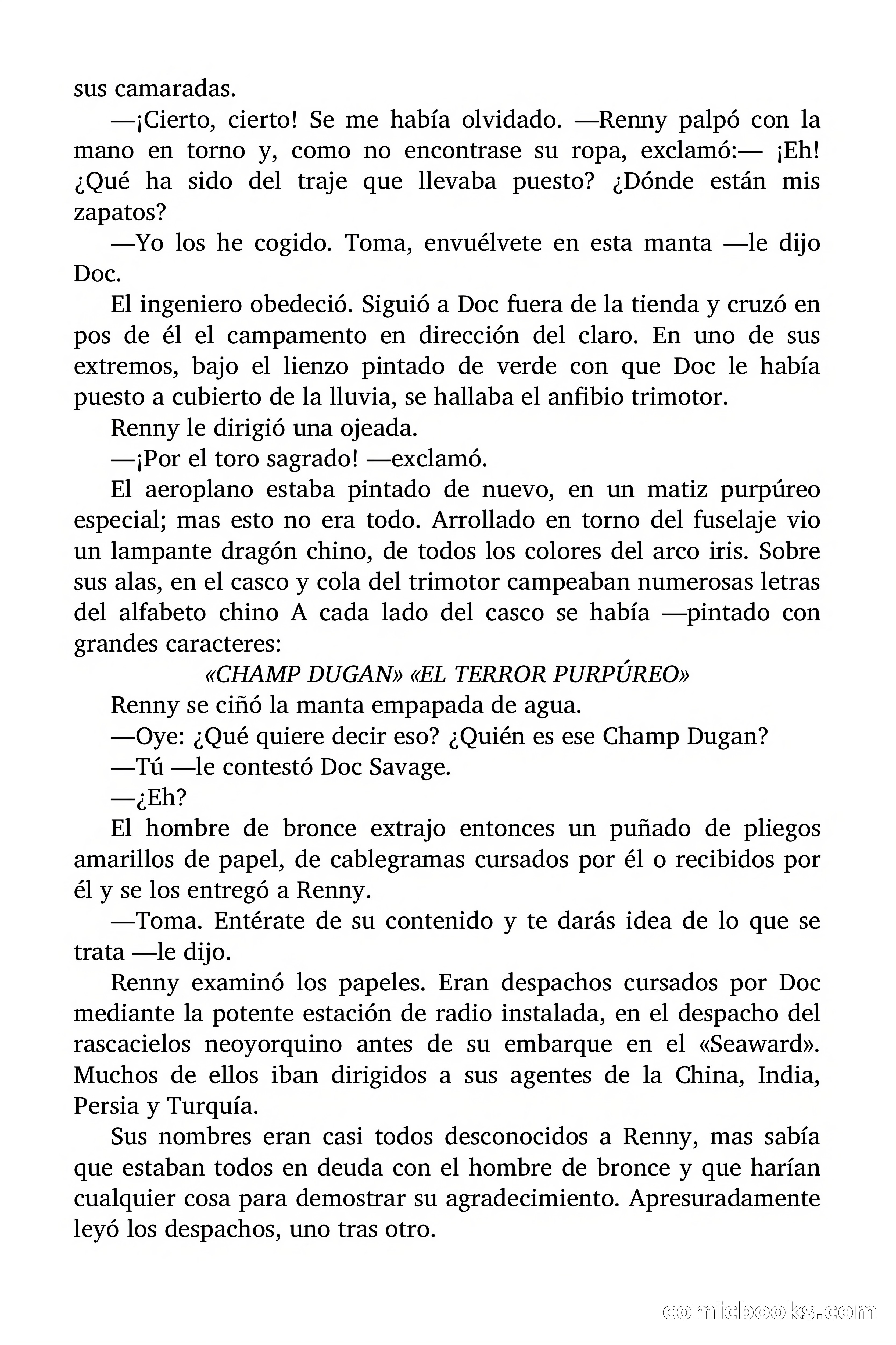Doc Savage: El terror purpúreo — page 101 of 176