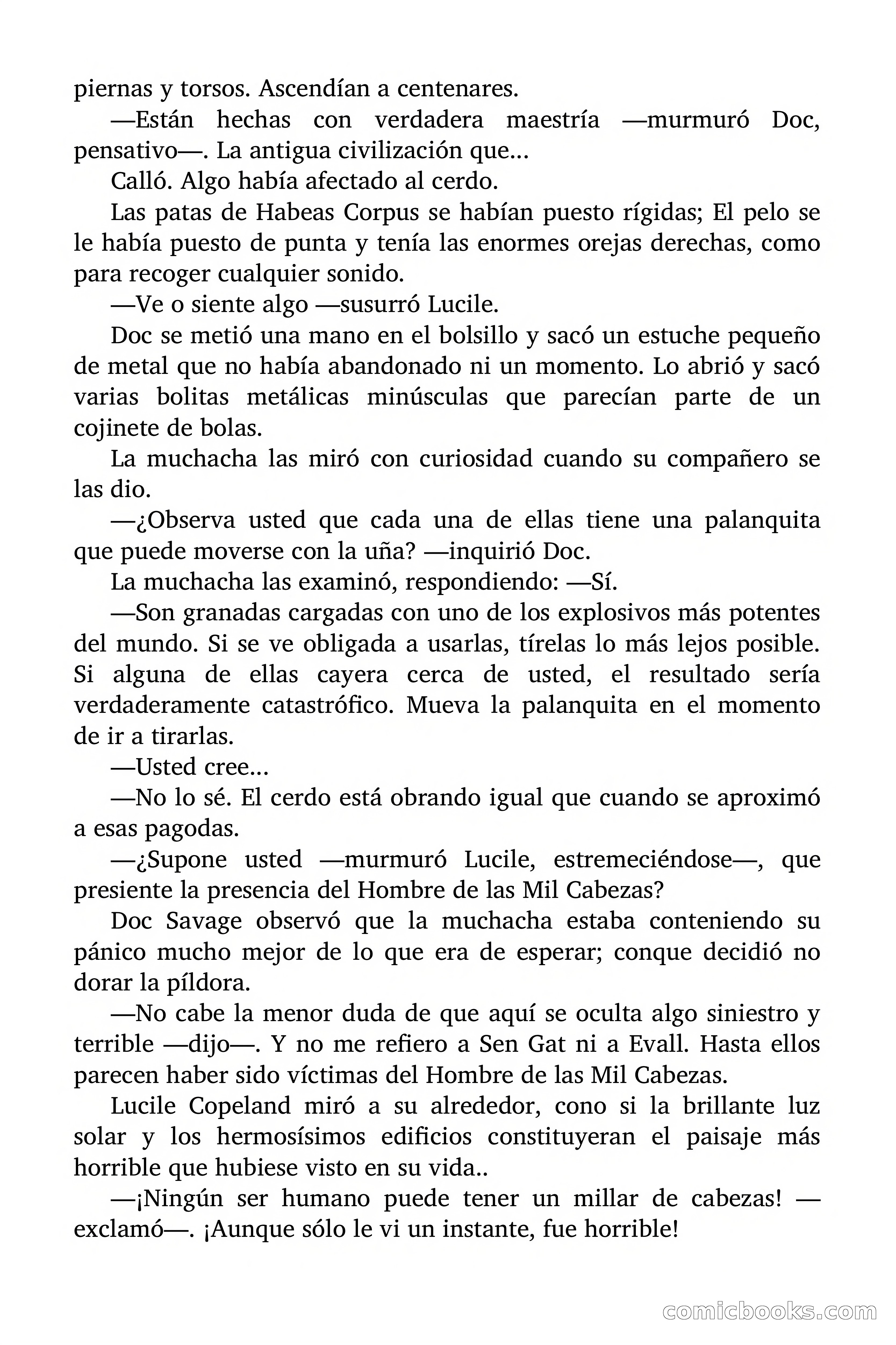 Doc Savage: El hombre de las mil cabezas — page 140 of 179