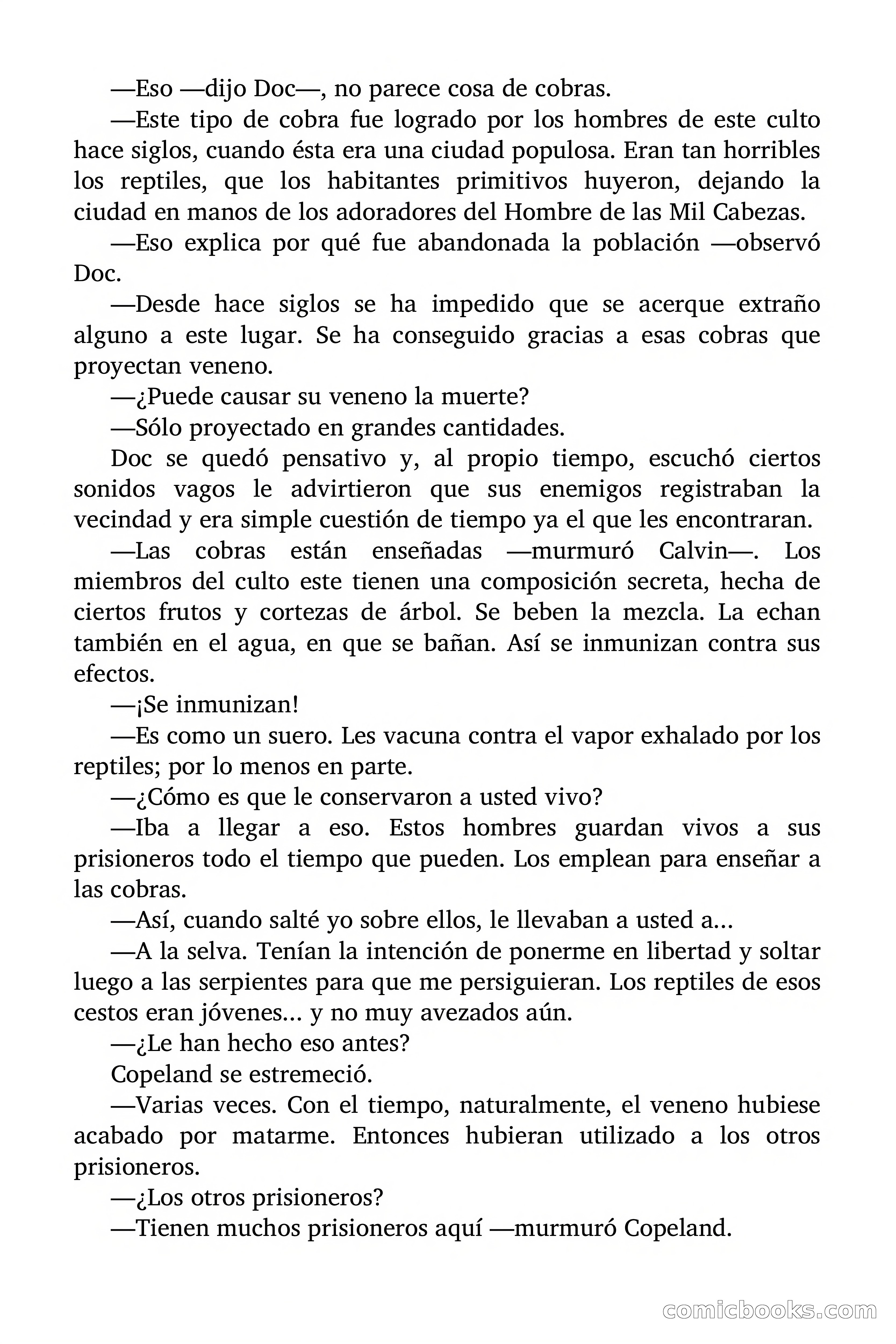 Doc Savage: El hombre de las mil cabezas — page 160 of 179