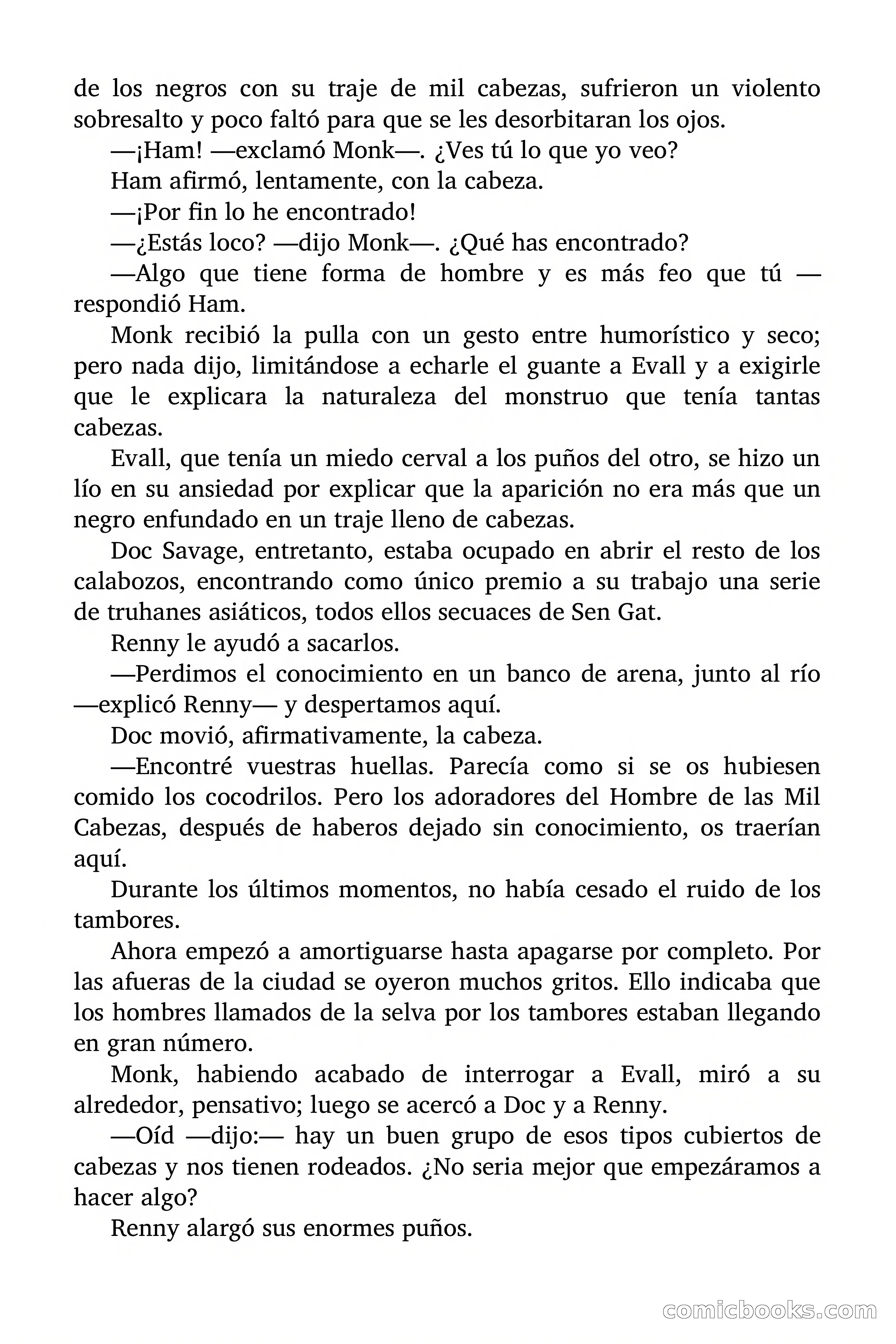 Doc Savage: El hombre de las mil cabezas — page 165 of 179