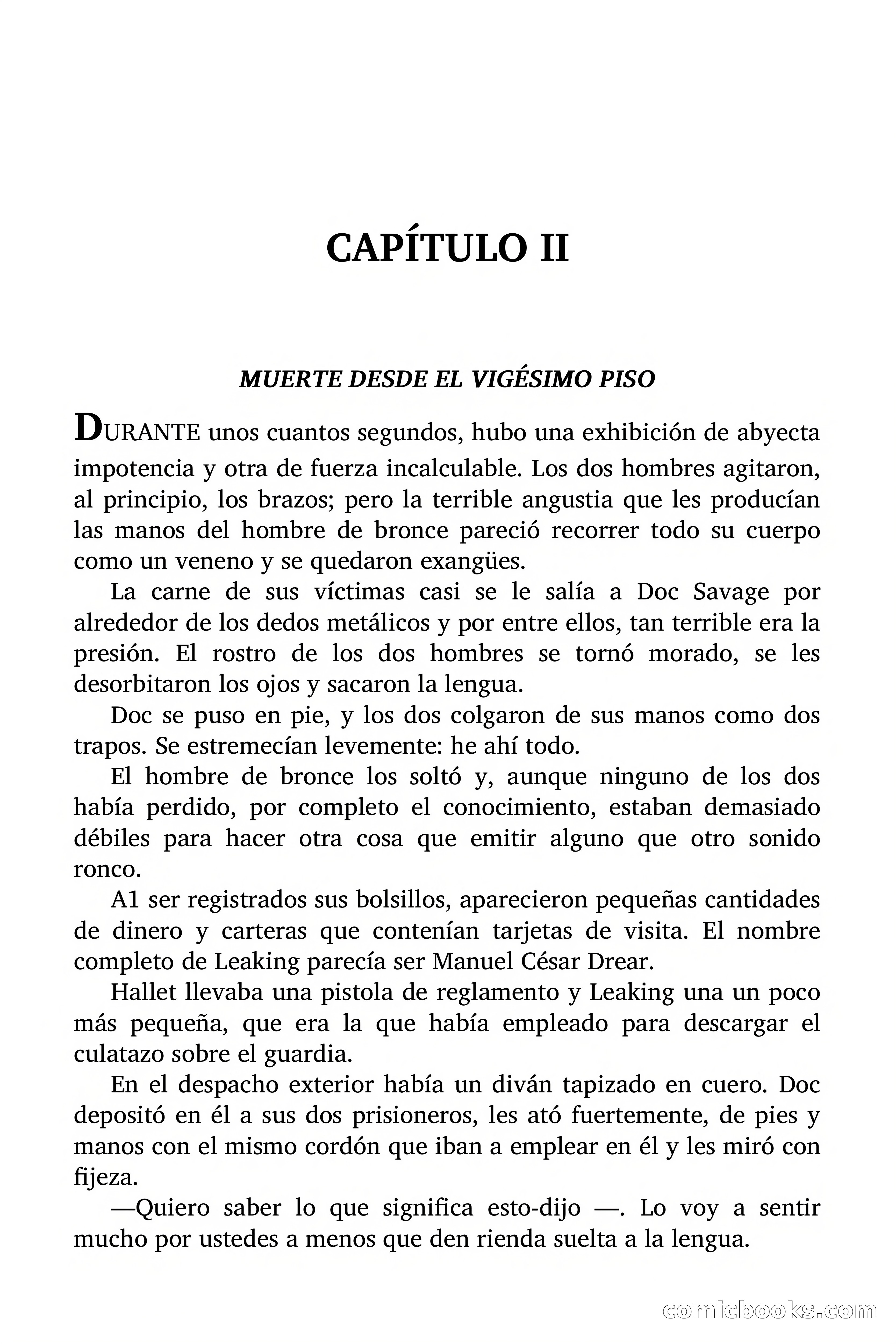 Doc Savage: Manantial de Juventud — page 9 of 155