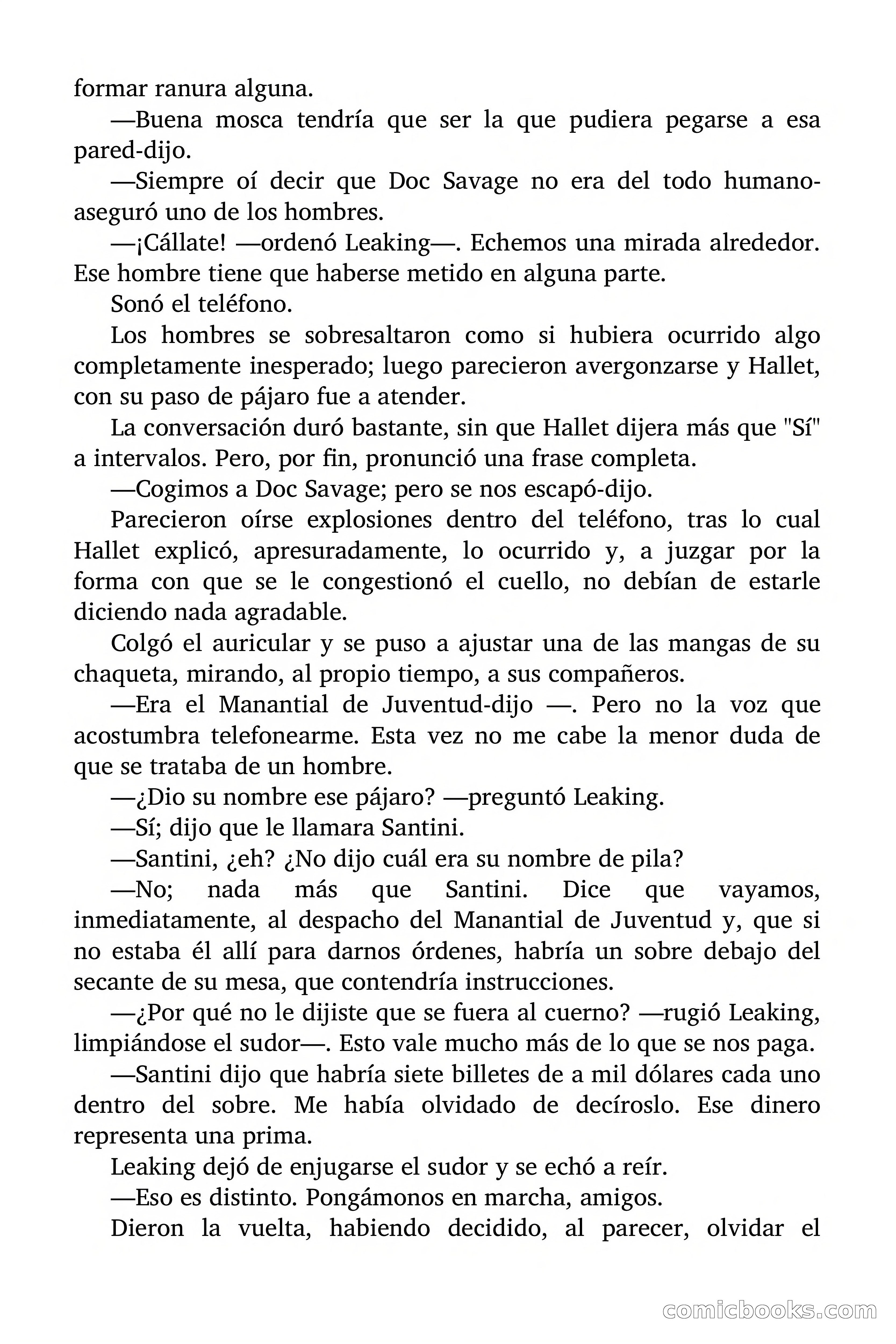 Doc Savage: Manantial de Juventud — page 18 of 155