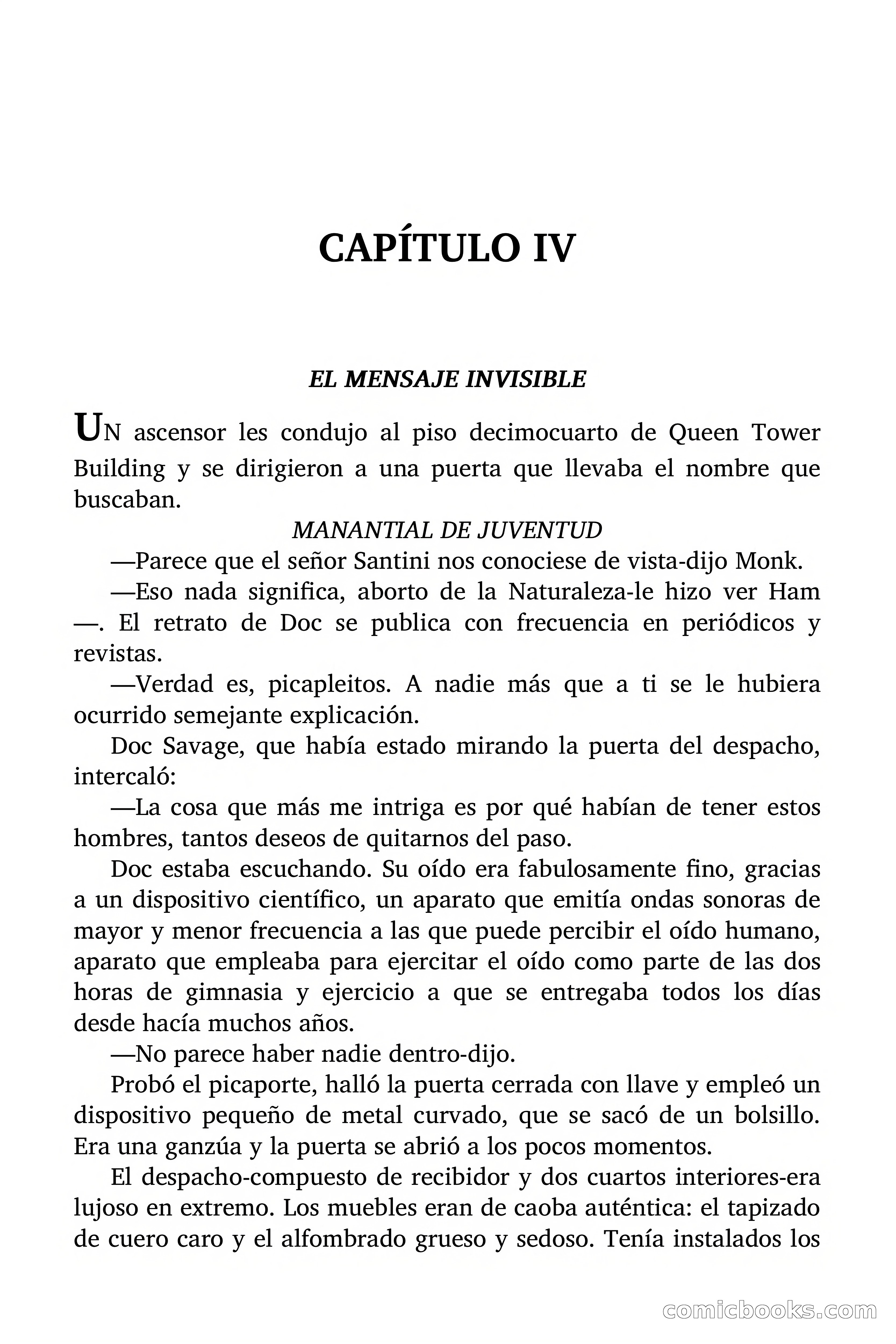 Doc Savage: Manantial de Juventud — page 25 of 155