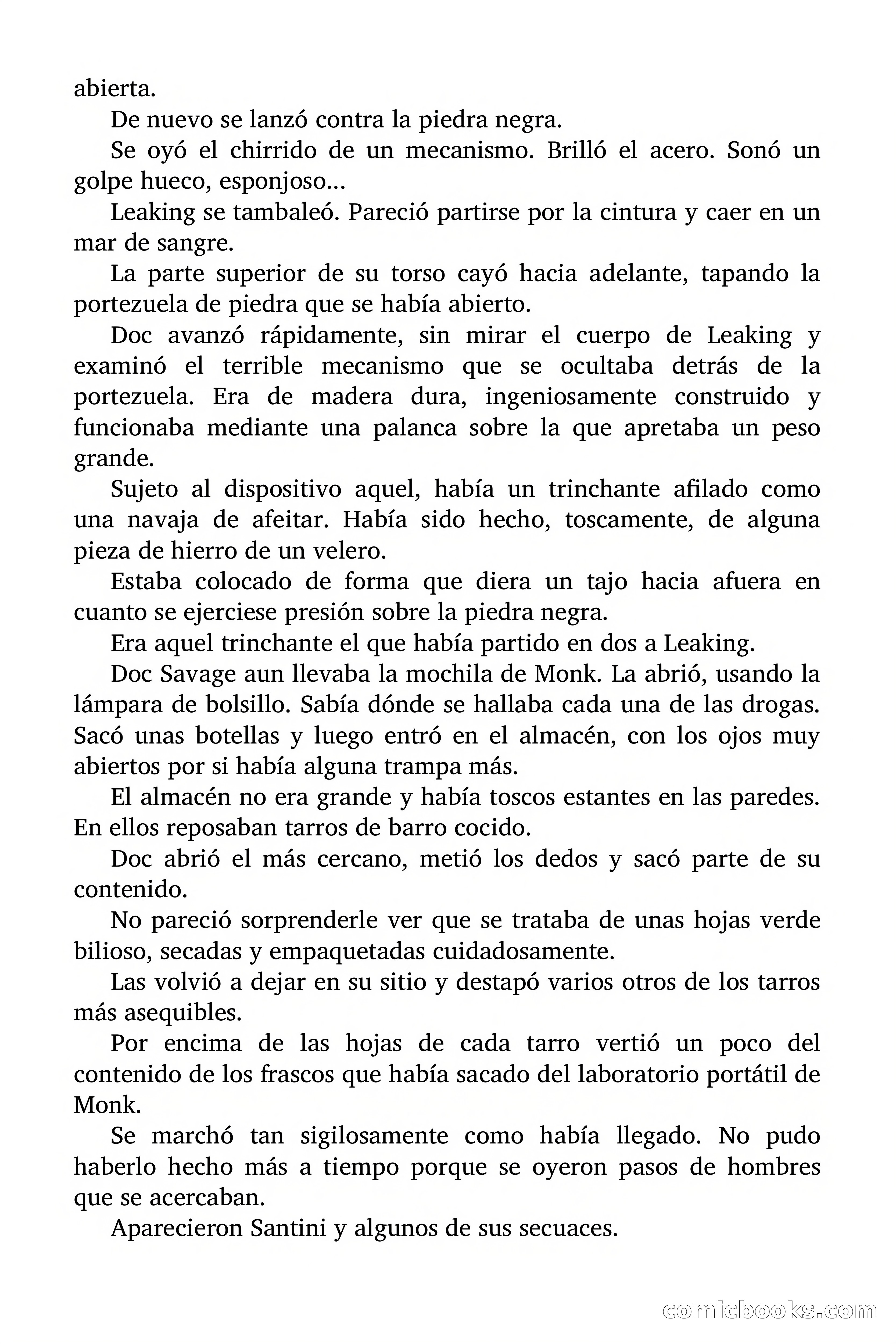 Doc Savage: Manantial de Juventud — page 142 of 155