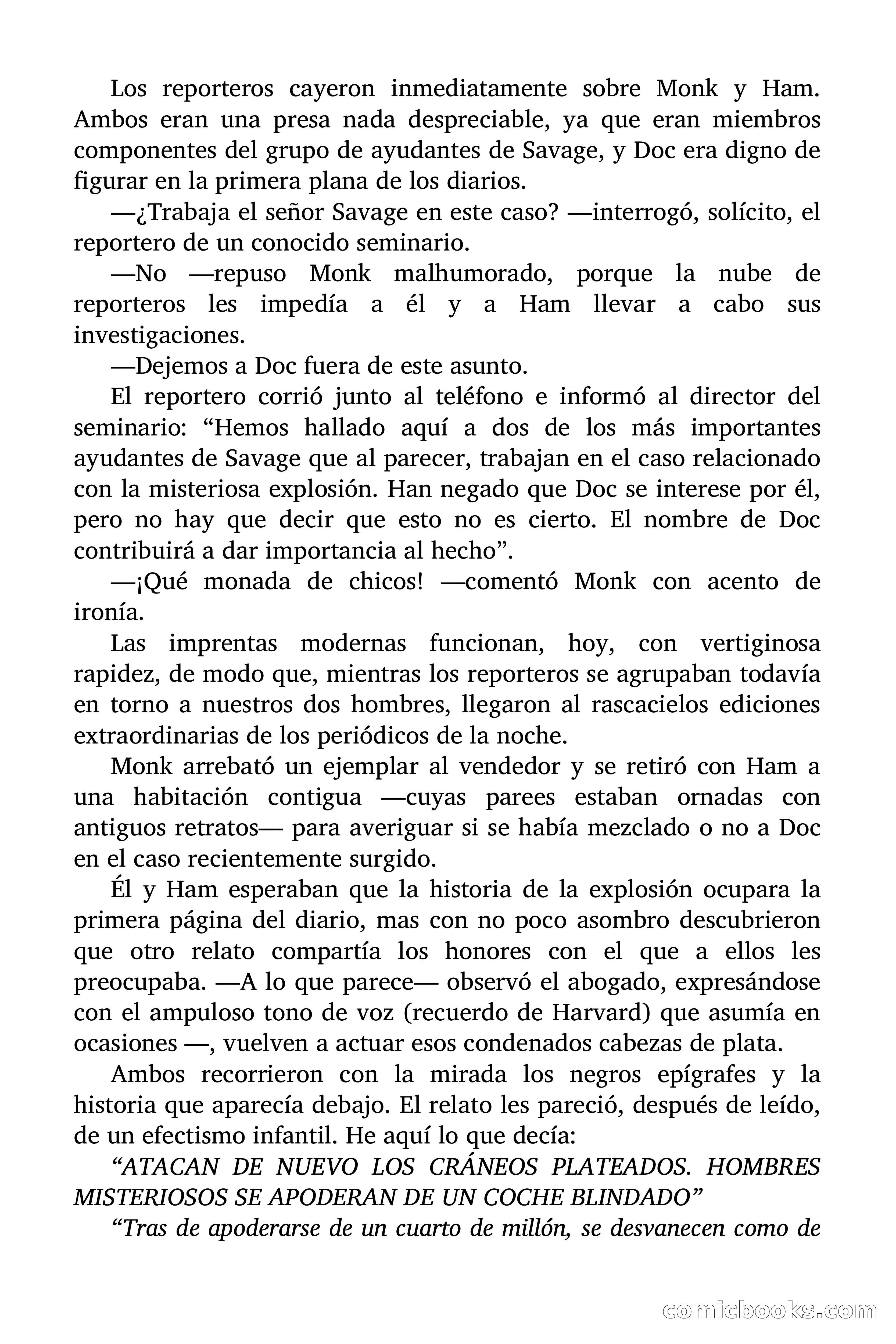 Doc Savage: La Muerte Vestida de Plata — page 11 of 177