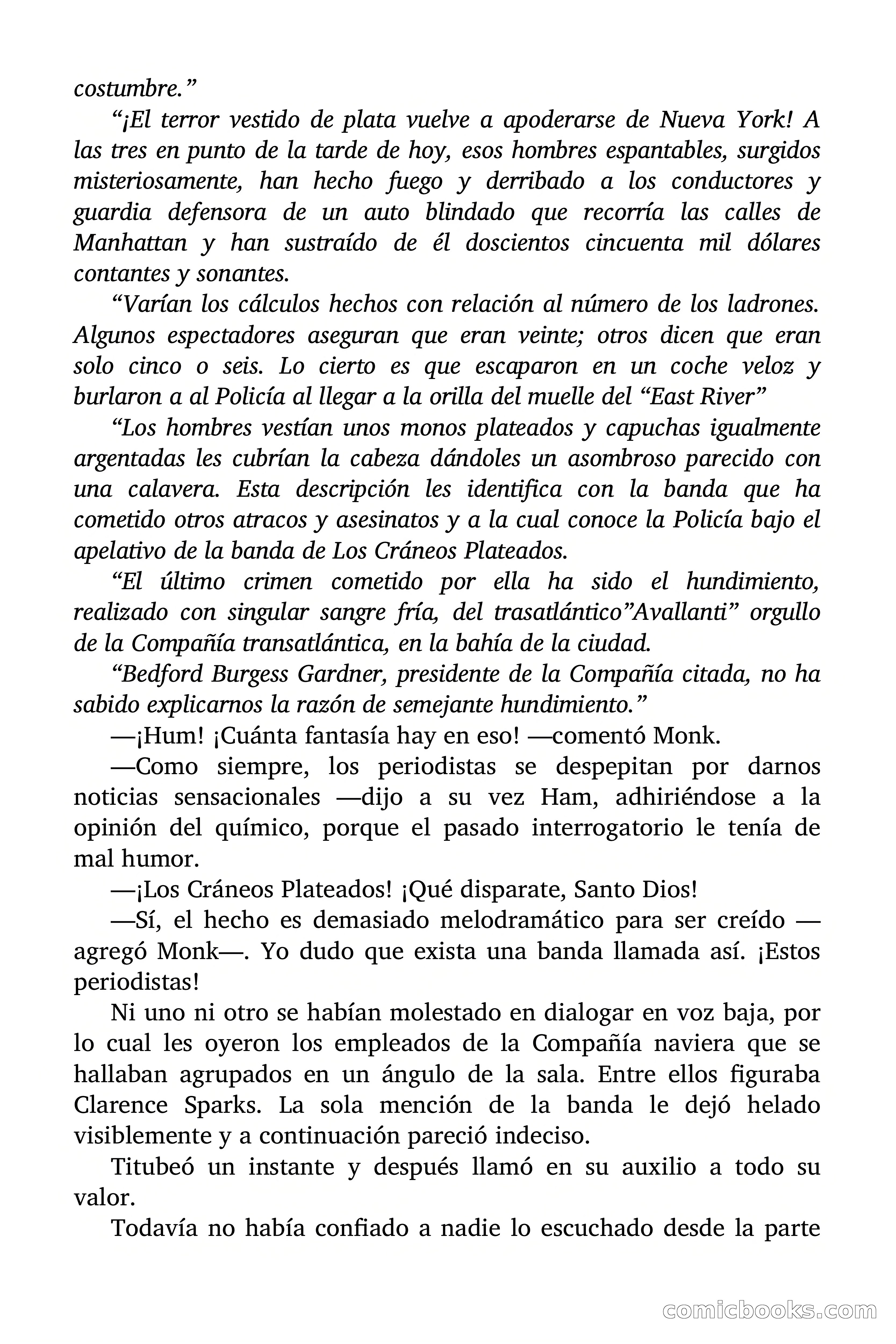 Doc Savage: La Muerte Vestida de Plata — page 12 of 177