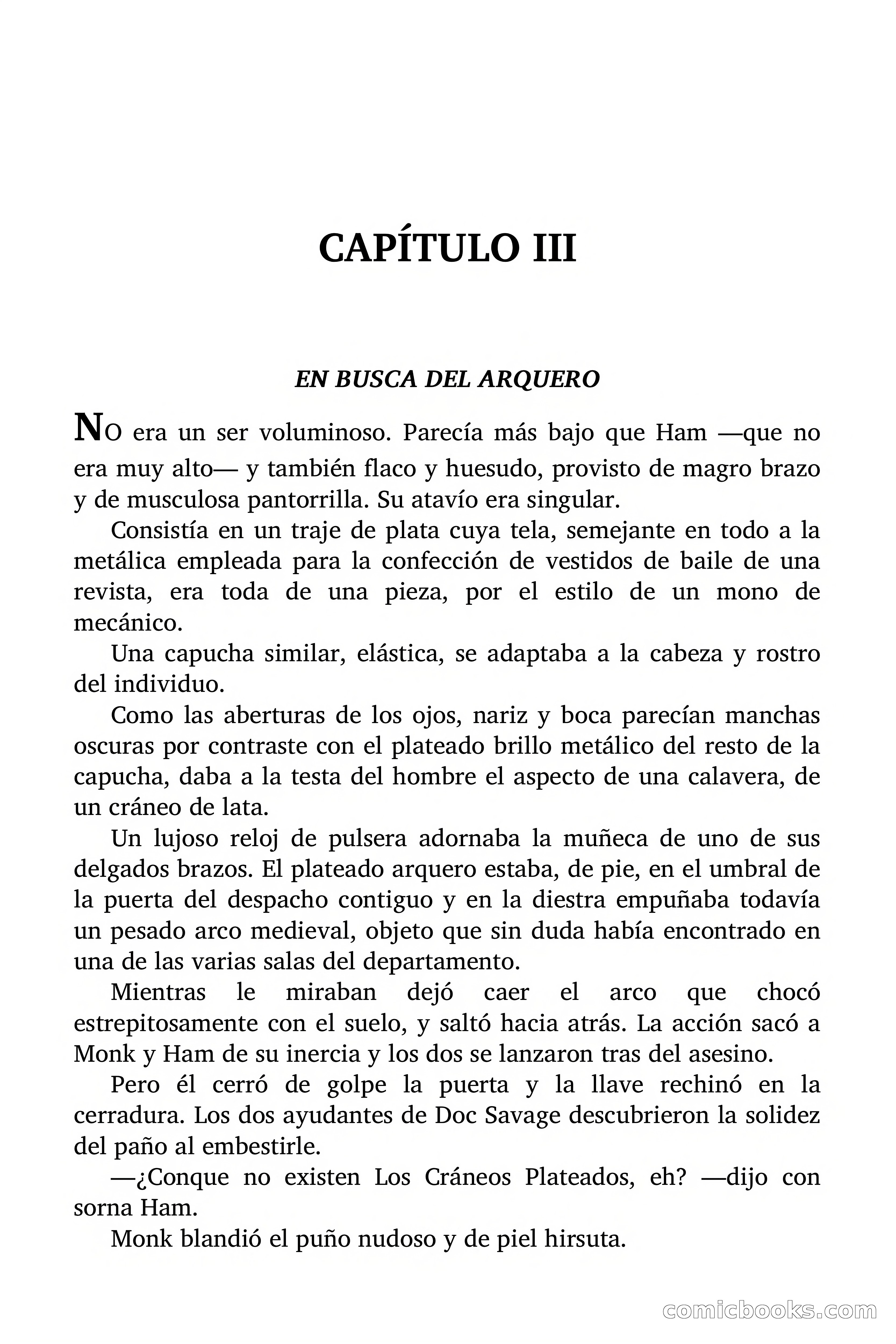 Doc Savage: La Muerte Vestida de Plata — page 15 of 177