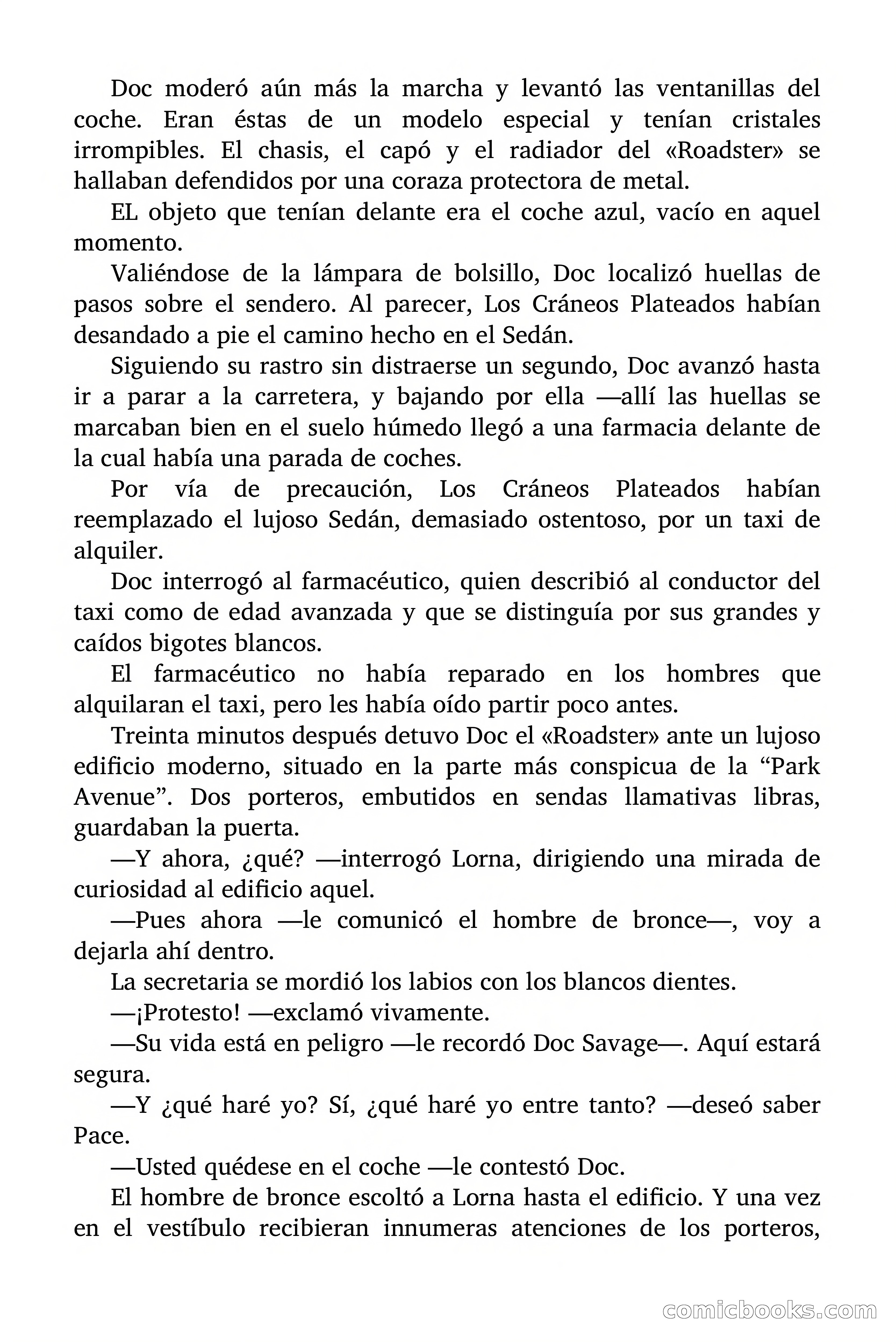 Doc Savage: La Muerte Vestida de Plata — page 55 of 177