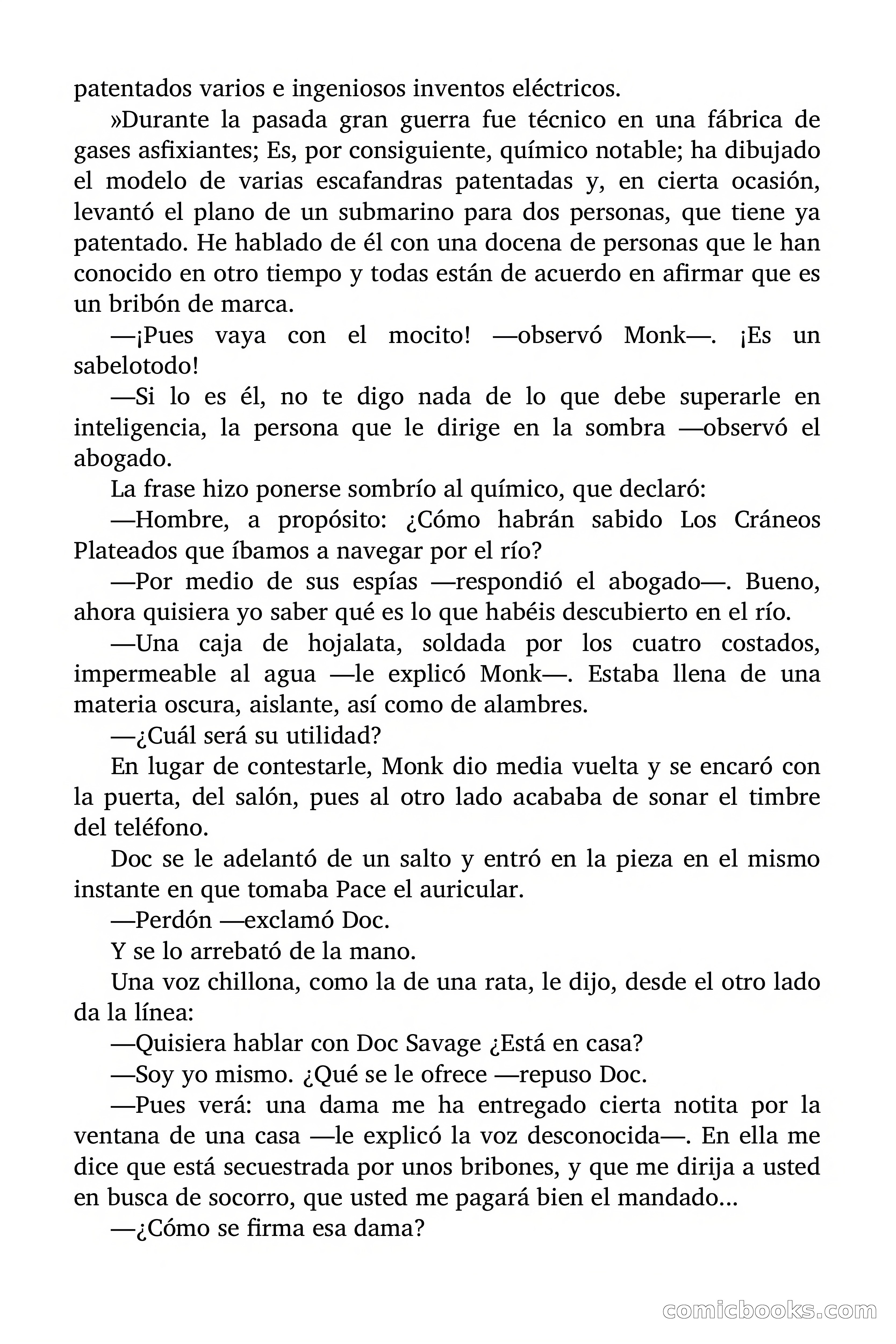 Doc Savage: La Muerte Vestida de Plata — page 109 of 177