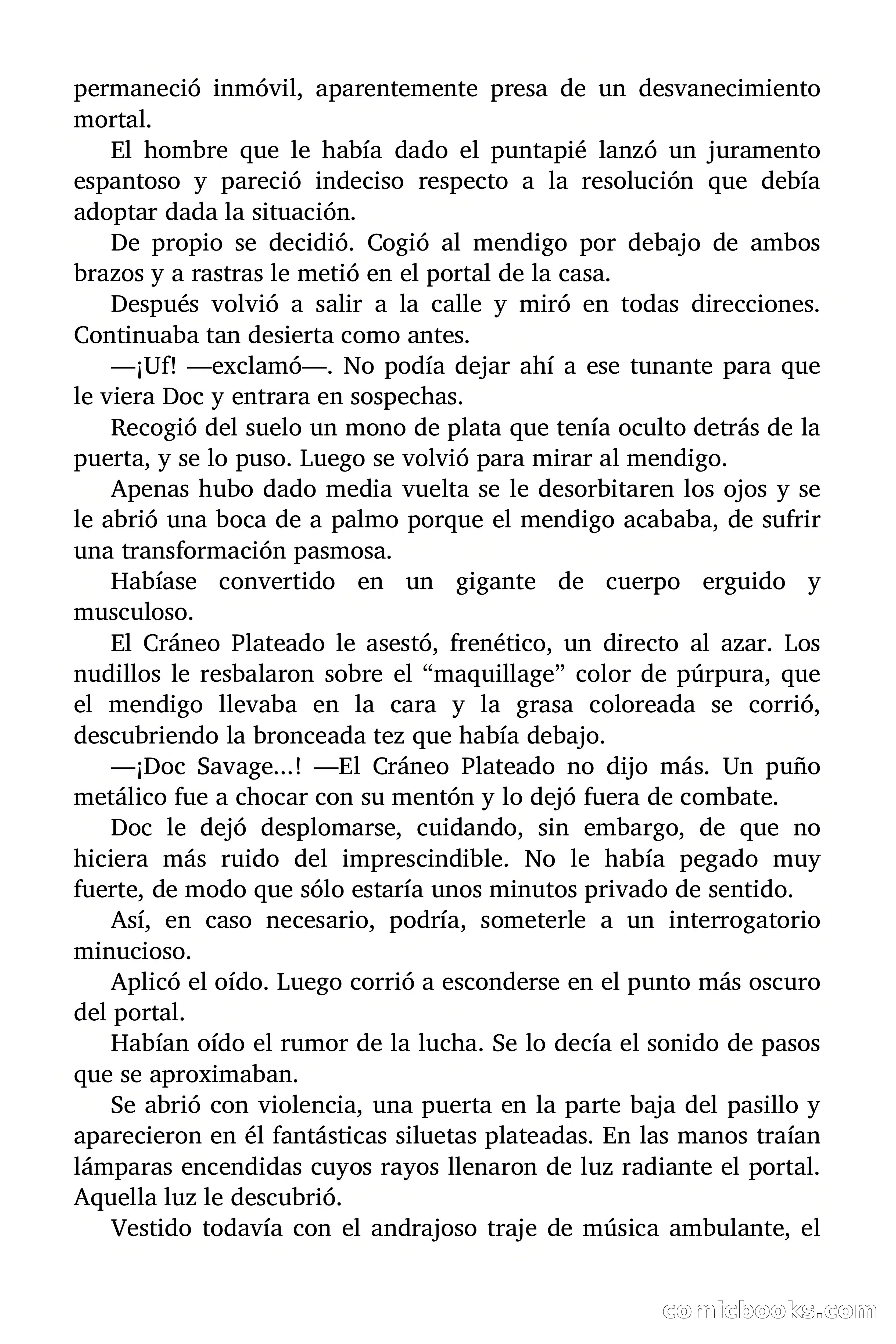 Doc Savage: La Muerte Vestida de Plata — page 121 of 177