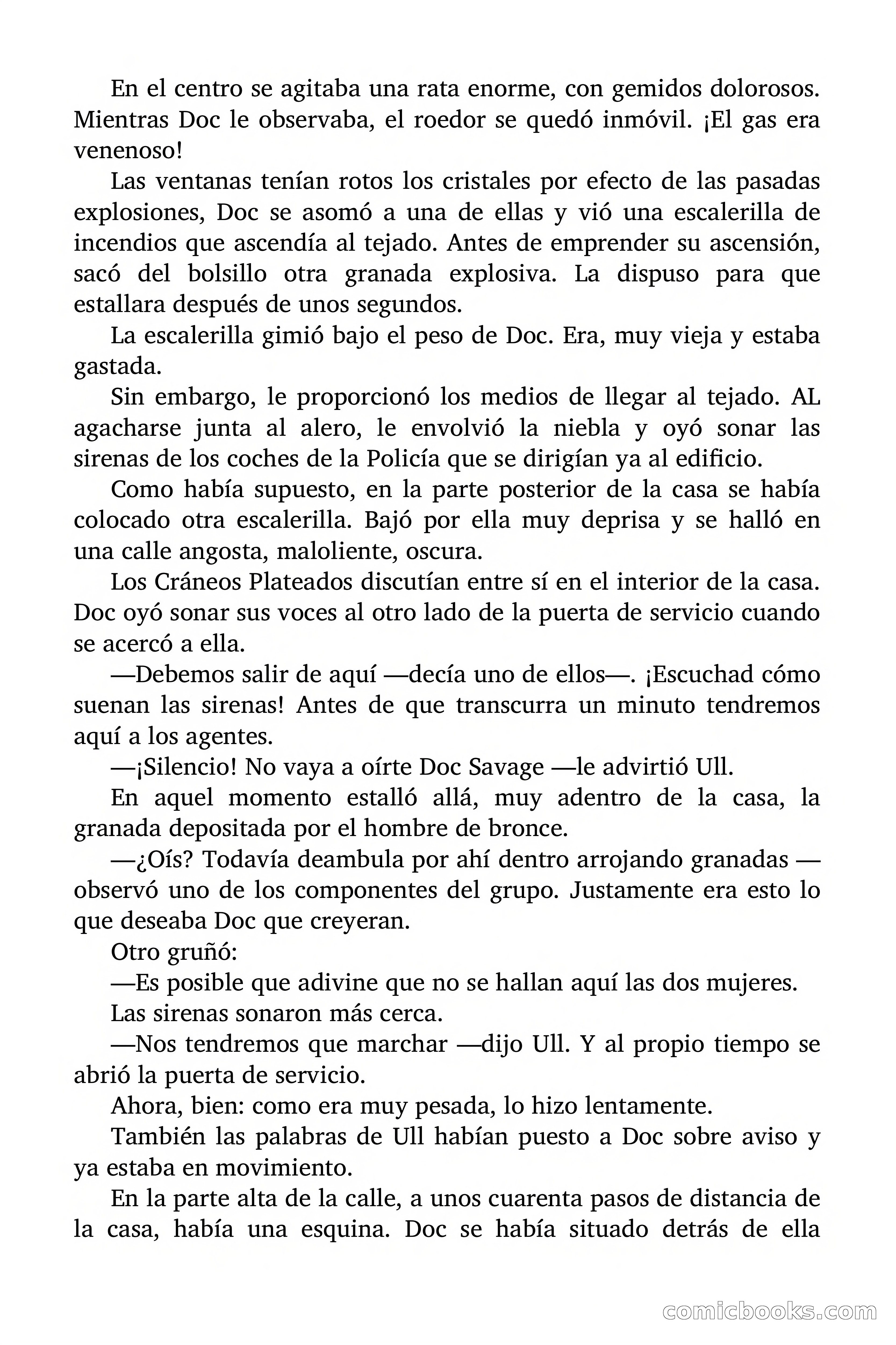 Doc Savage: La Muerte Vestida de Plata — page 124 of 177
