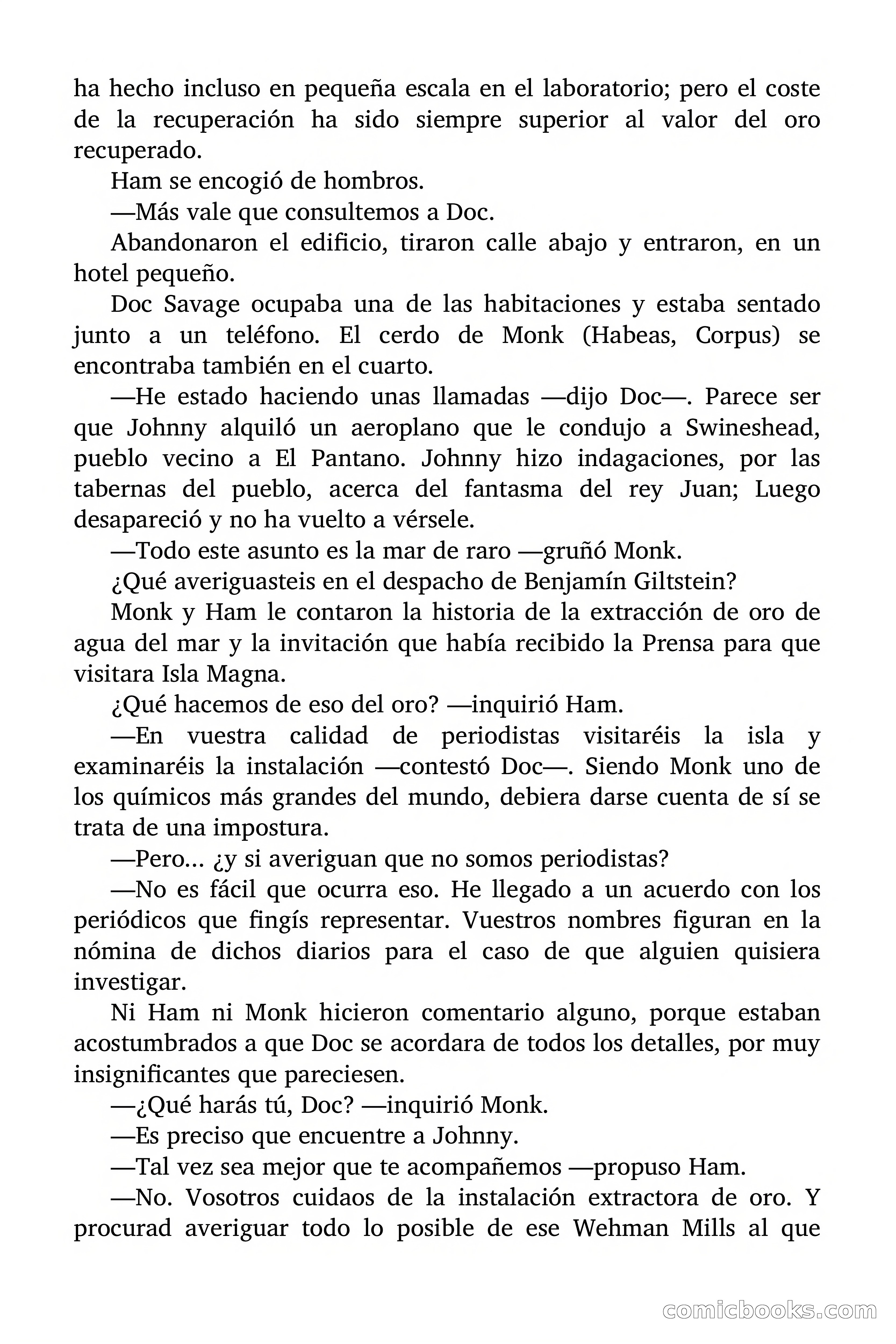 Doc Savage: El mago del mar — page 56 of 154