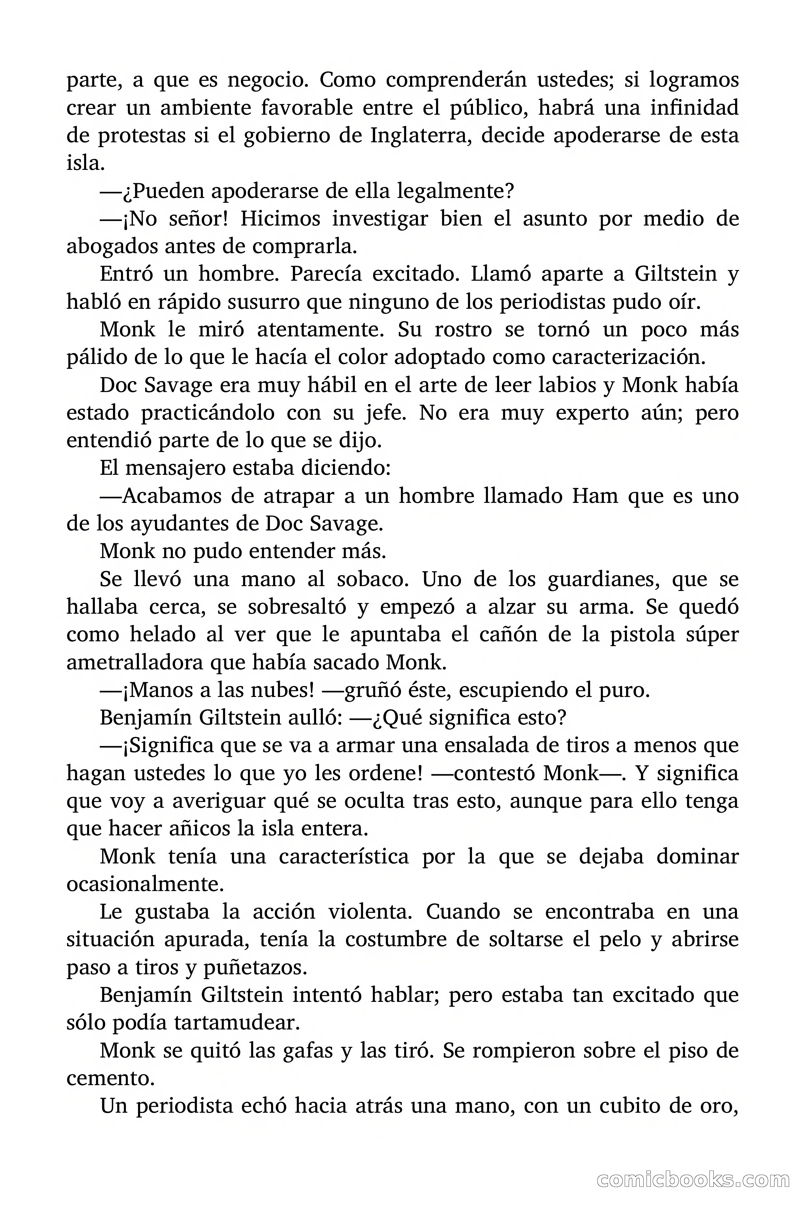 Doc Savage: El mago del mar — page 114 of 154