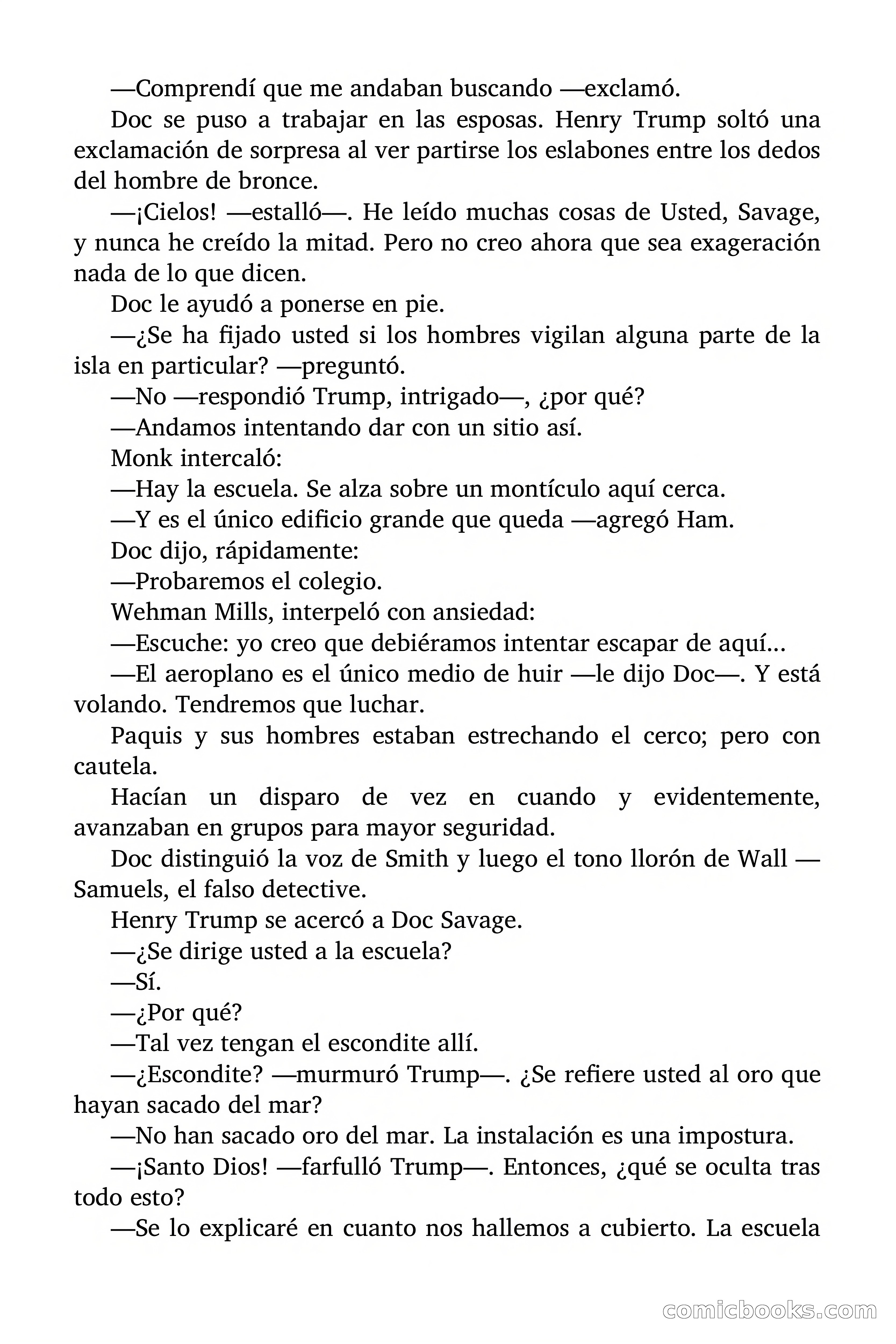 Doc Savage: El mago del mar — page 145 of 154