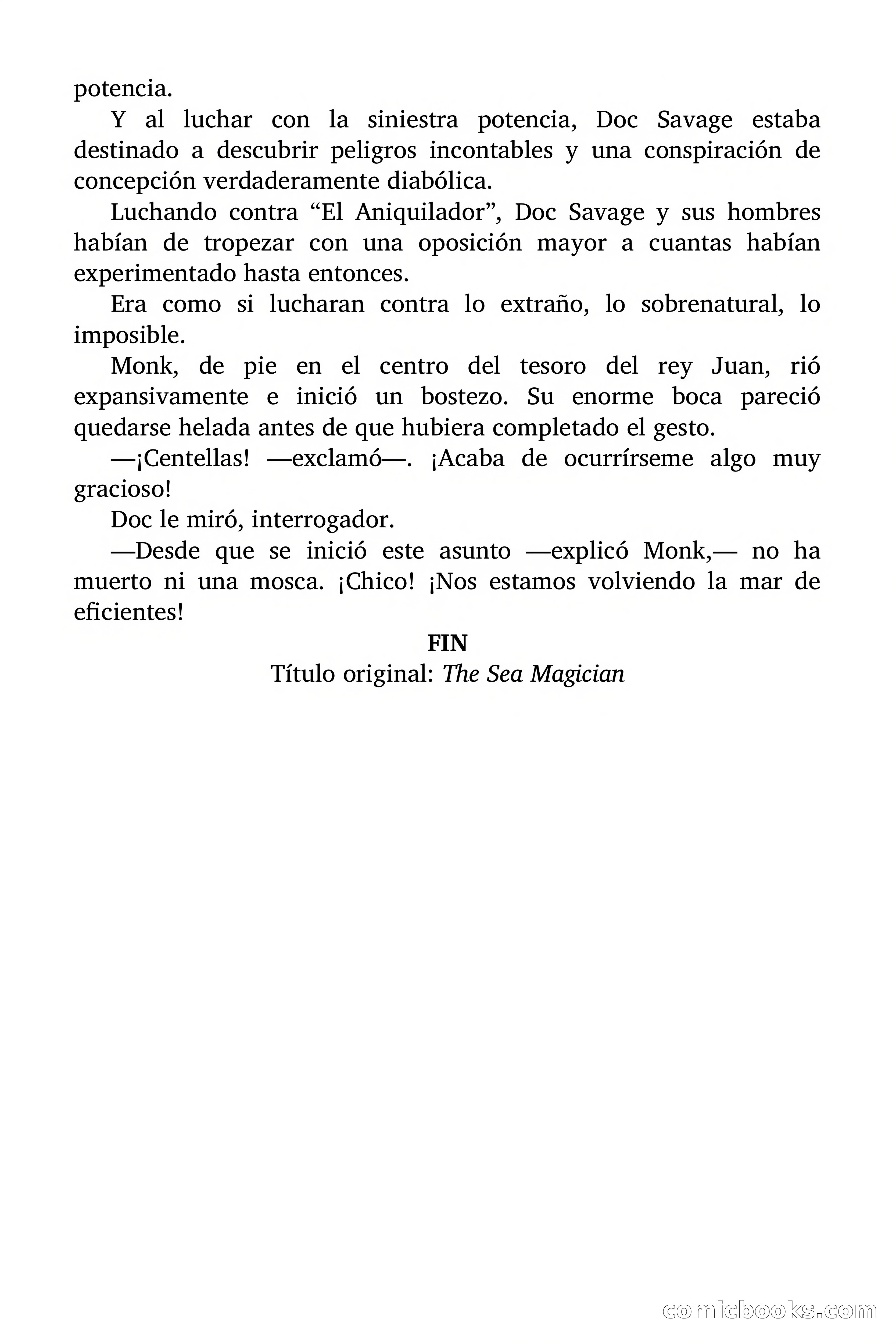 Doc Savage: El mago del mar — page 154 of 154