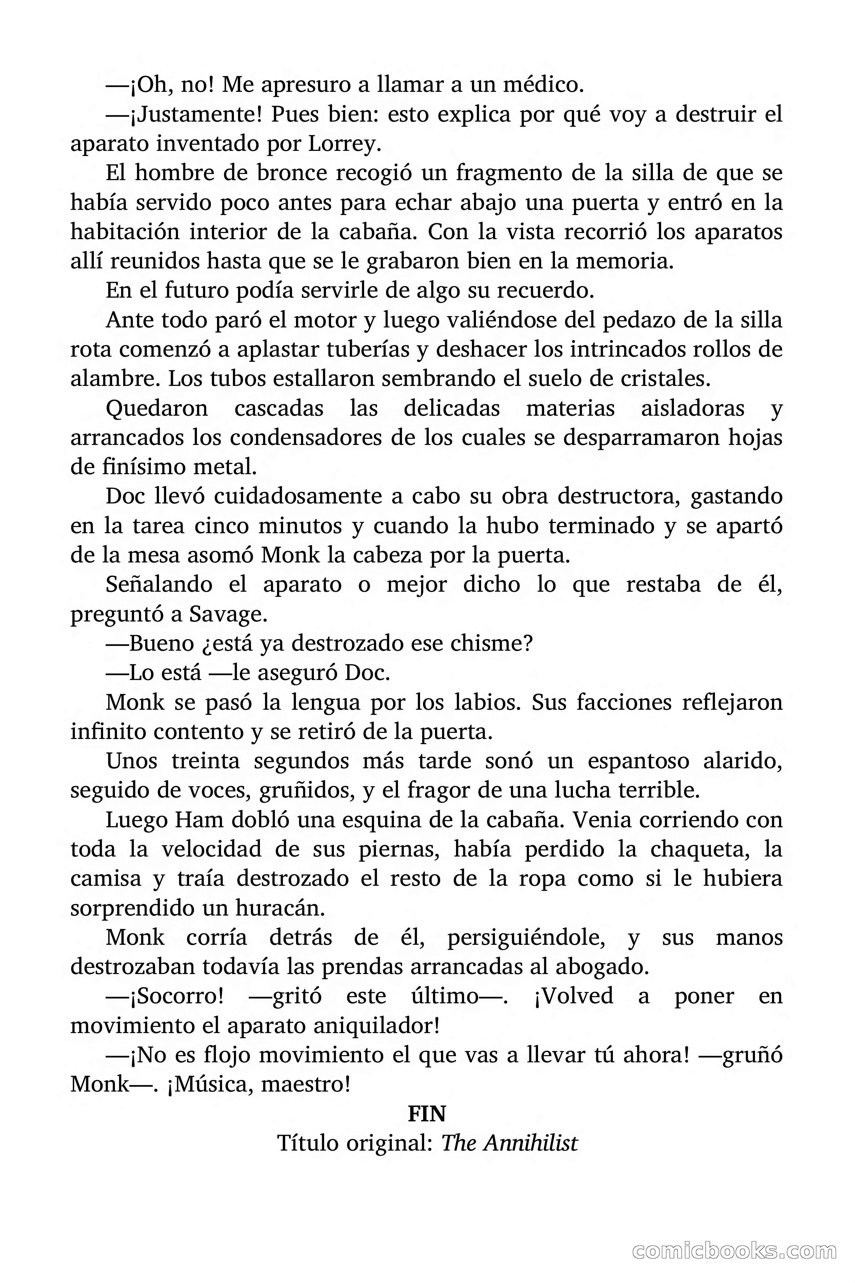 Doc Savage: El Aniquilador — page 185 of 185