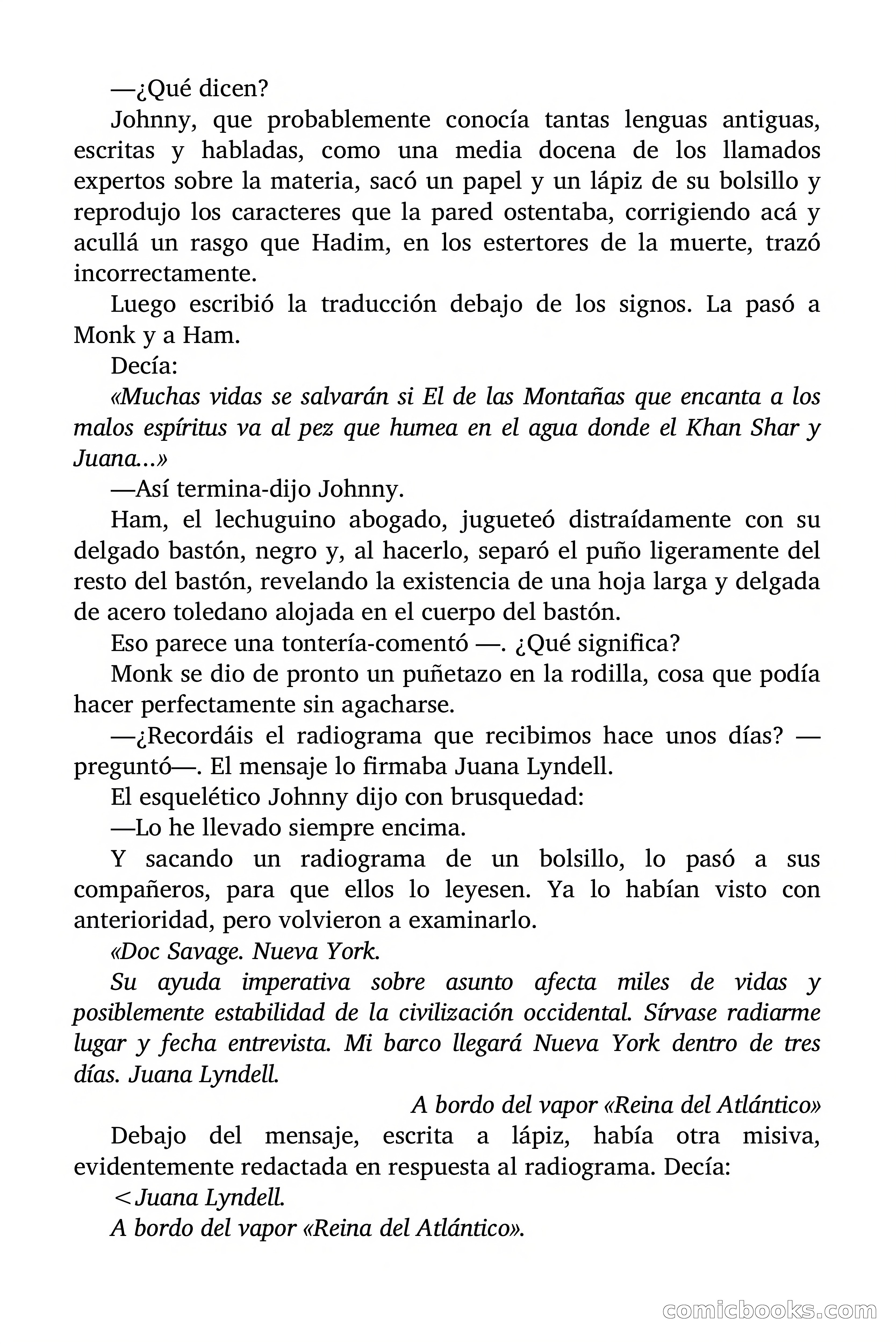 Doc Savage: El Terror Verde — page 14 of 160