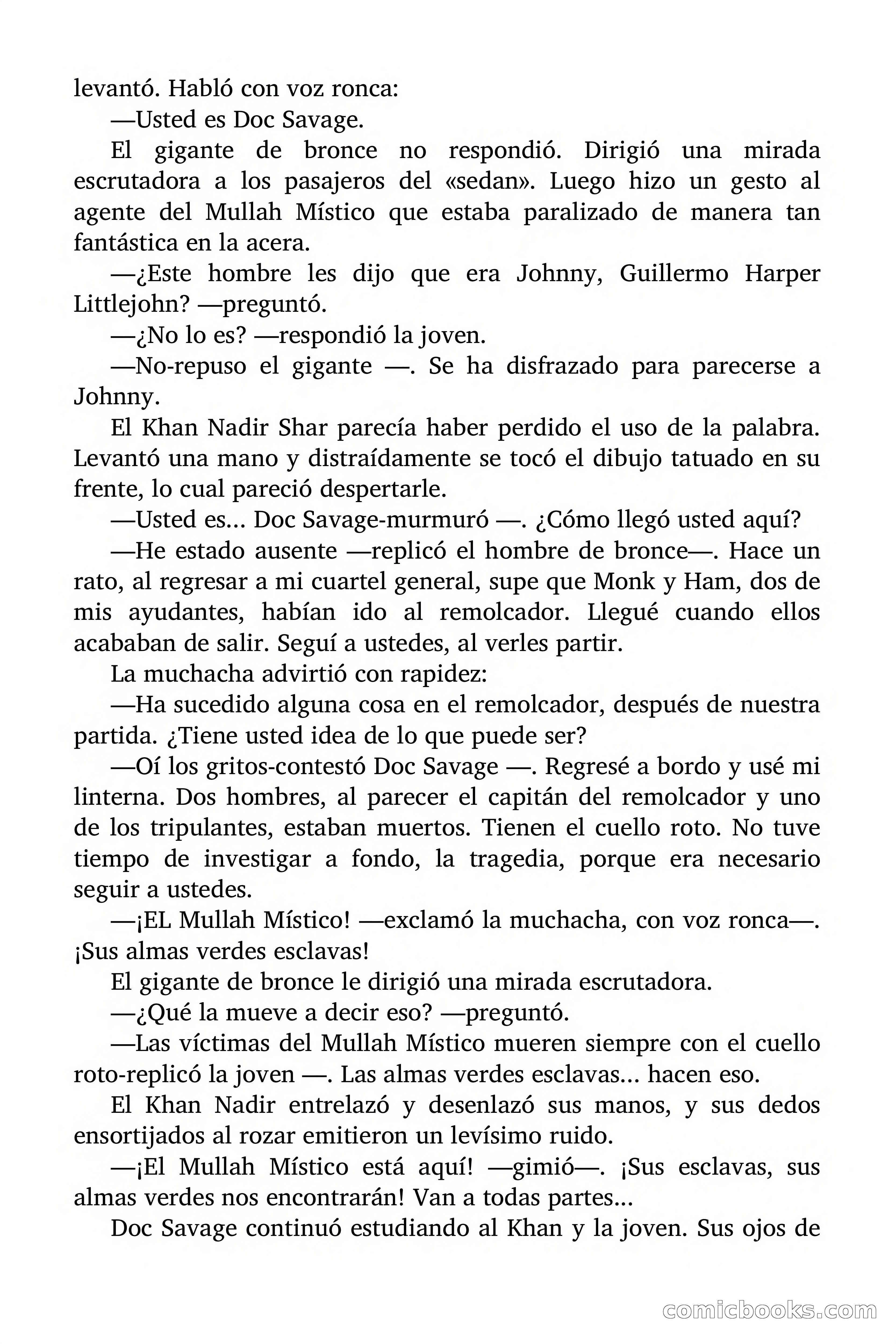 Doc Savage: El Terror Verde — page 34 of 160