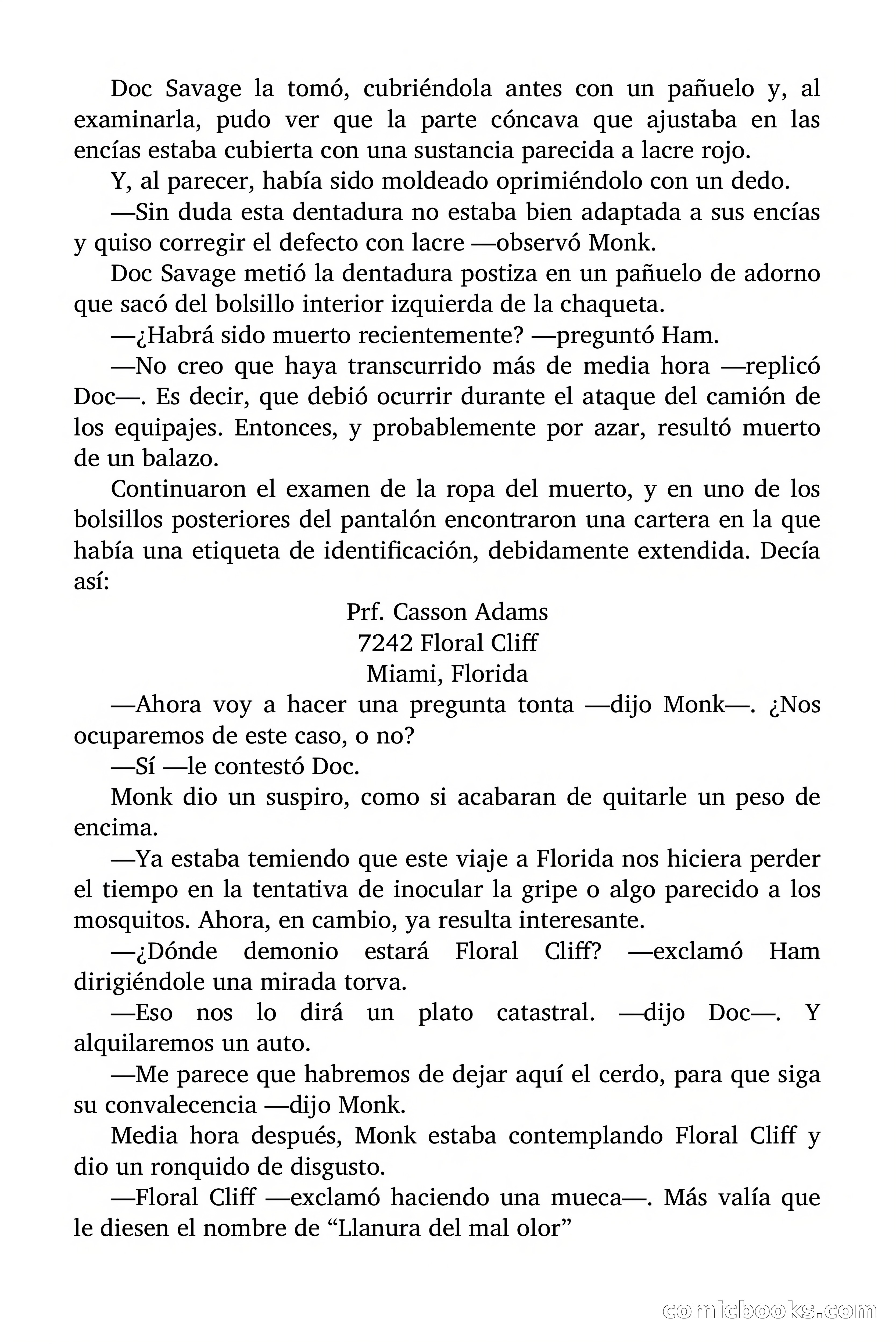 Doc Savage: Nieve Roja — page 20 of 129