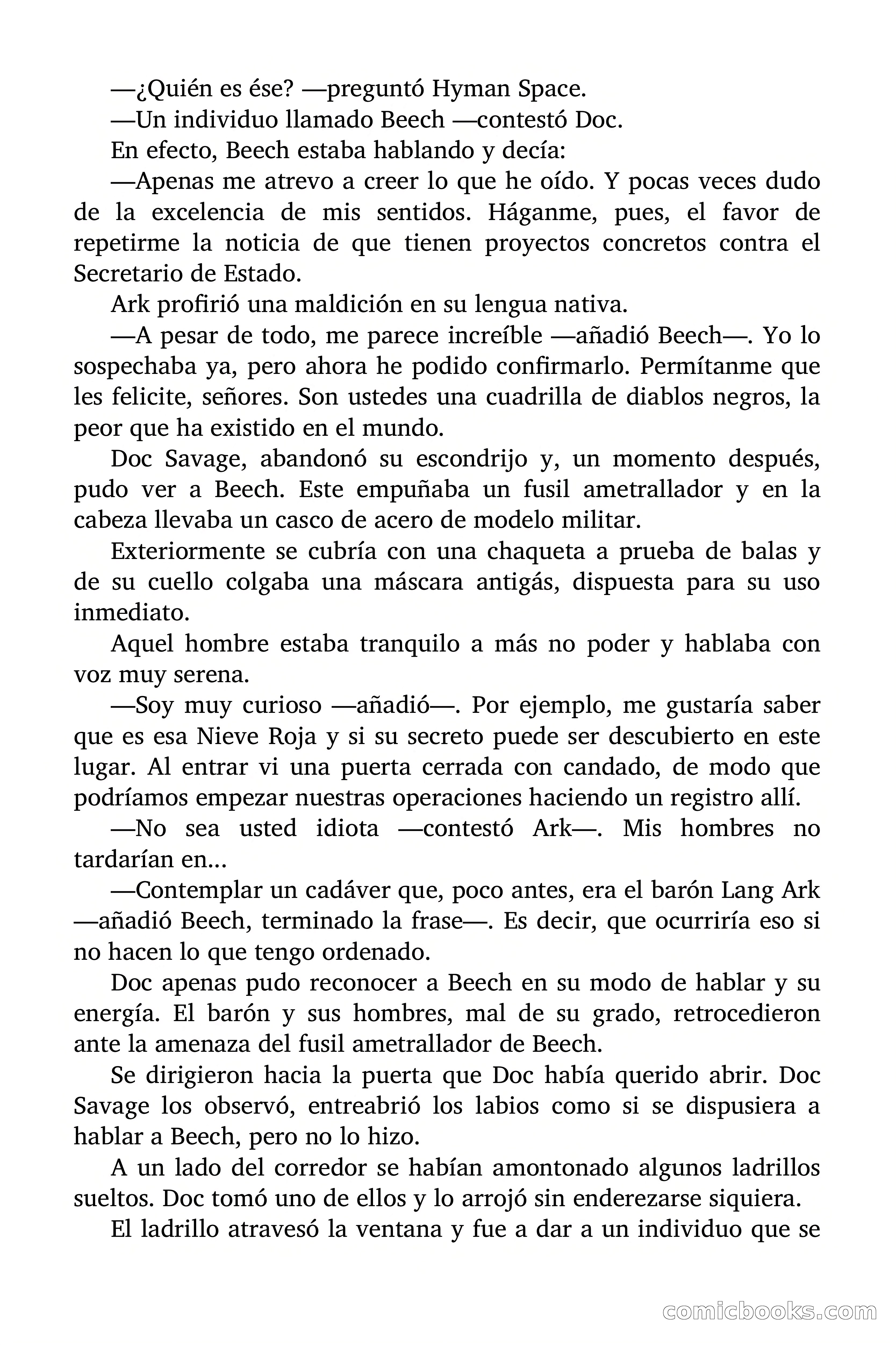 Doc Savage: Nieve Roja — page 105 of 129