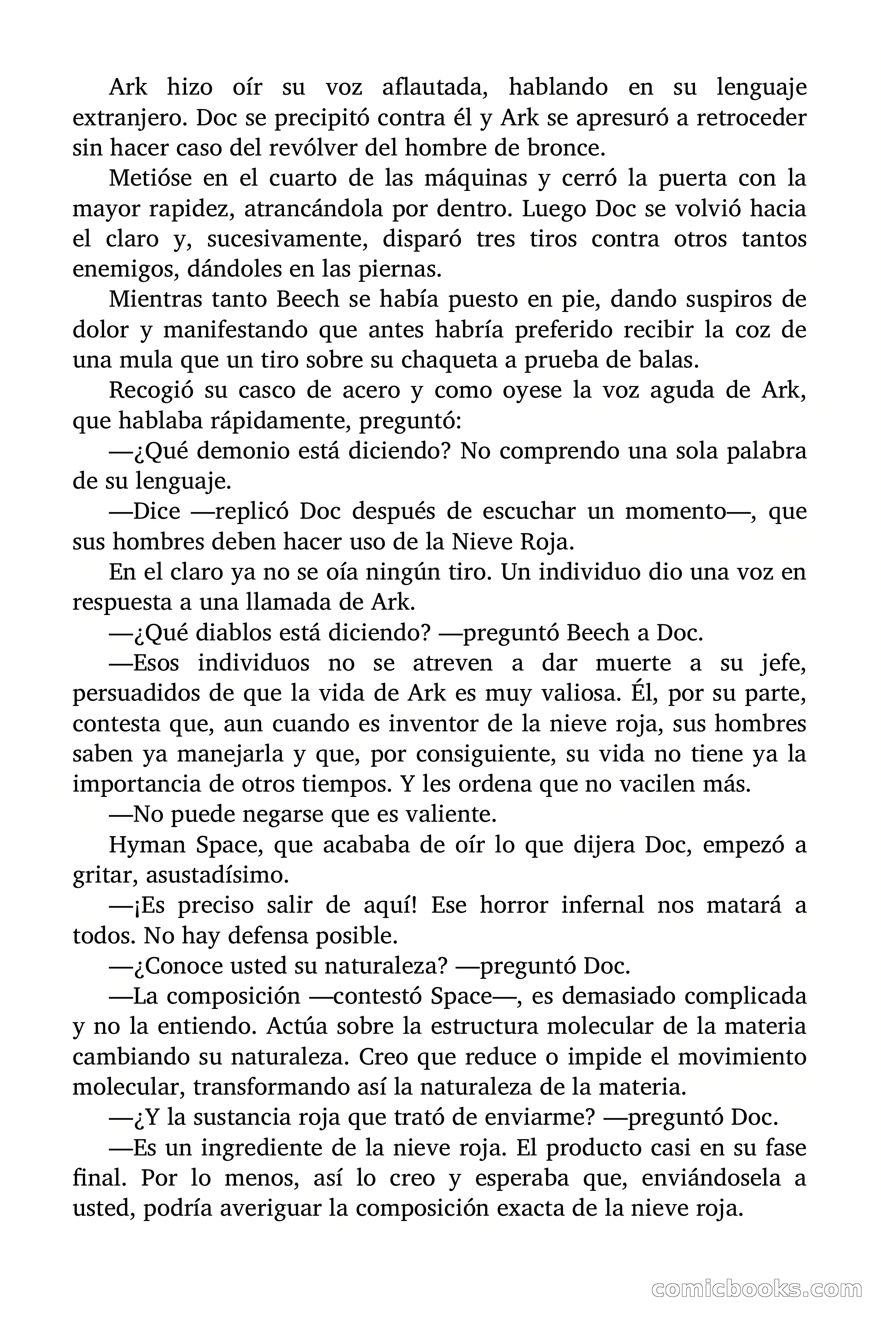 Doc Savage: Nieve Roja — page 109 of 129