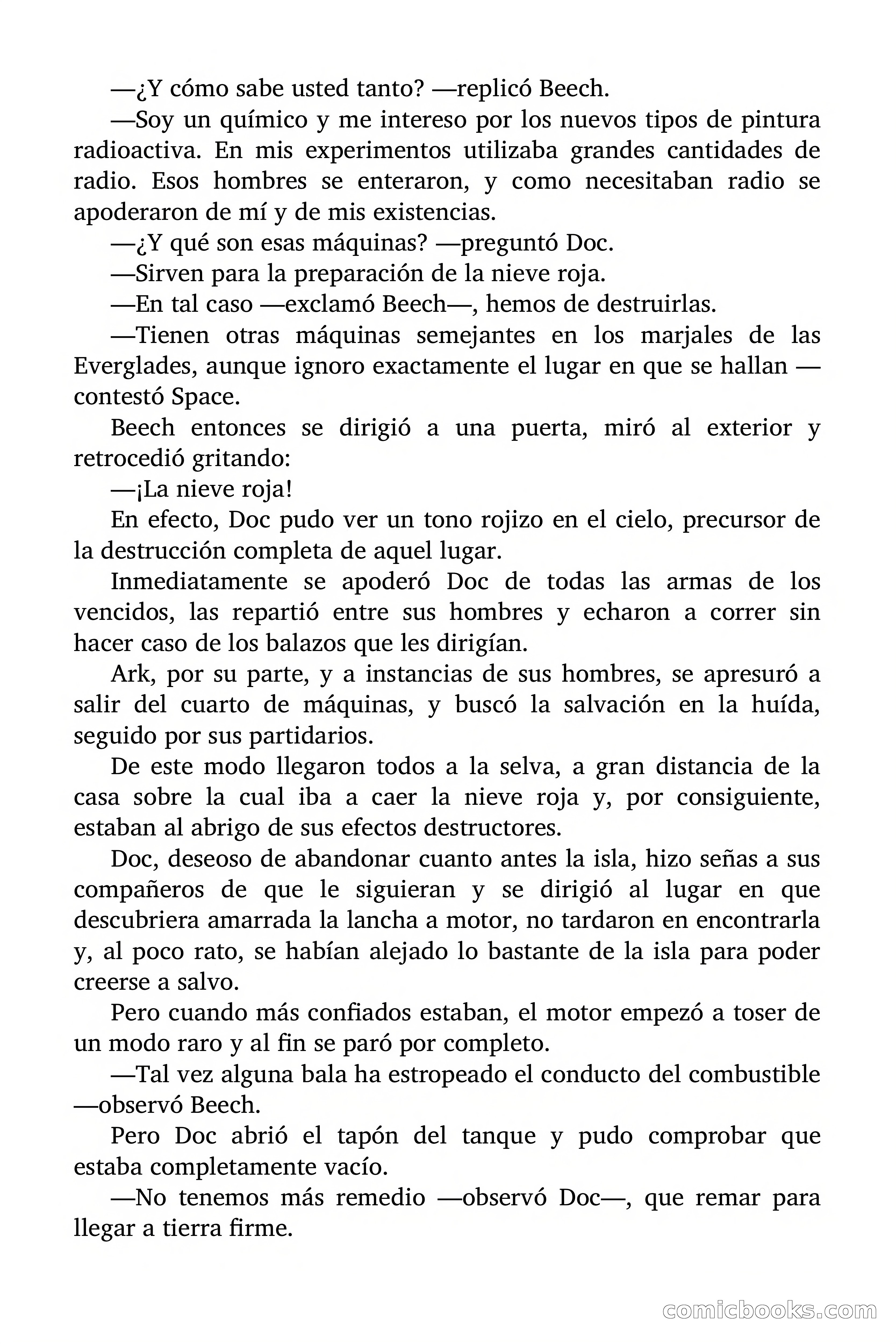 Doc Savage: Nieve Roja — page 110 of 129