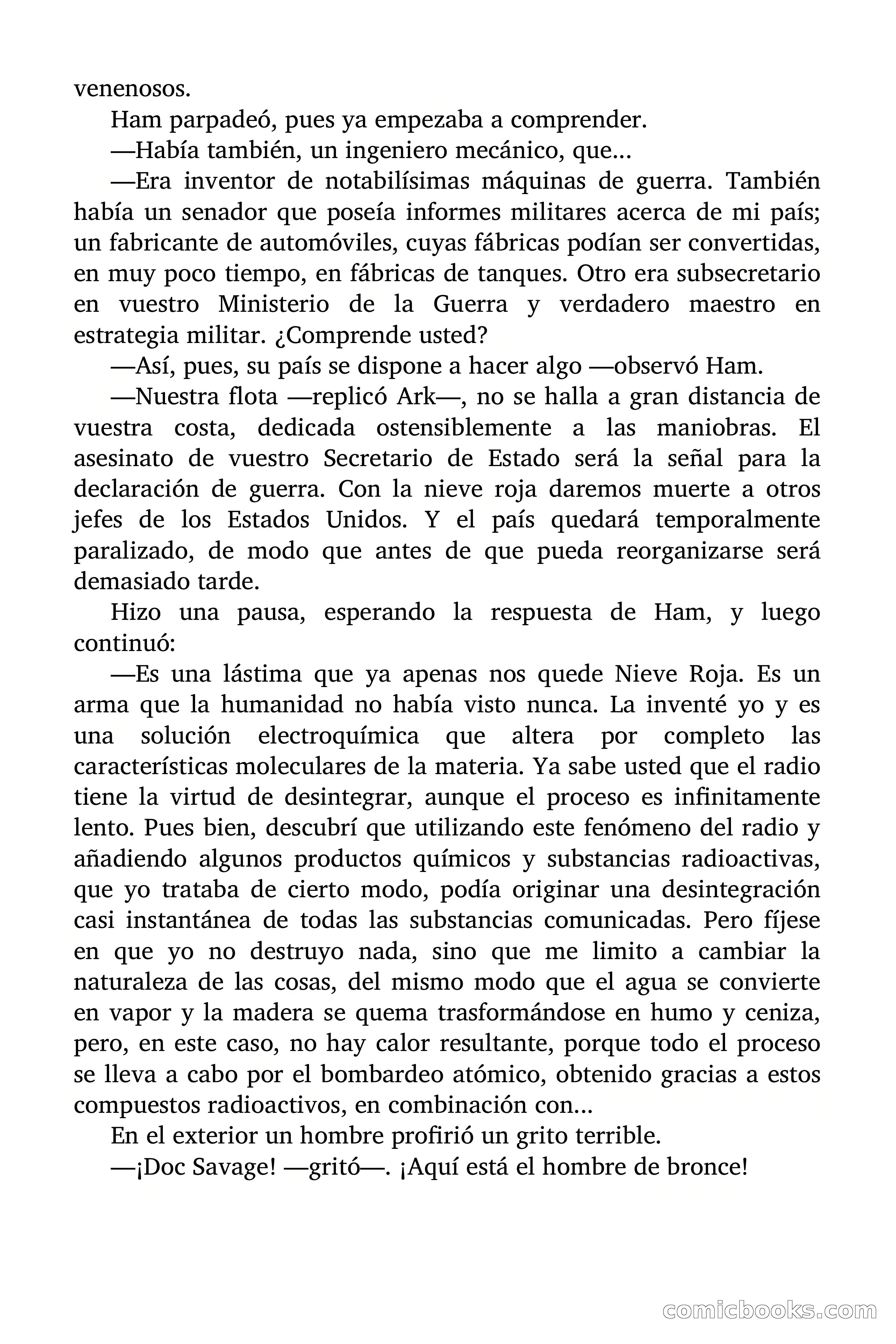 Doc Savage: Nieve Roja — page 124 of 129