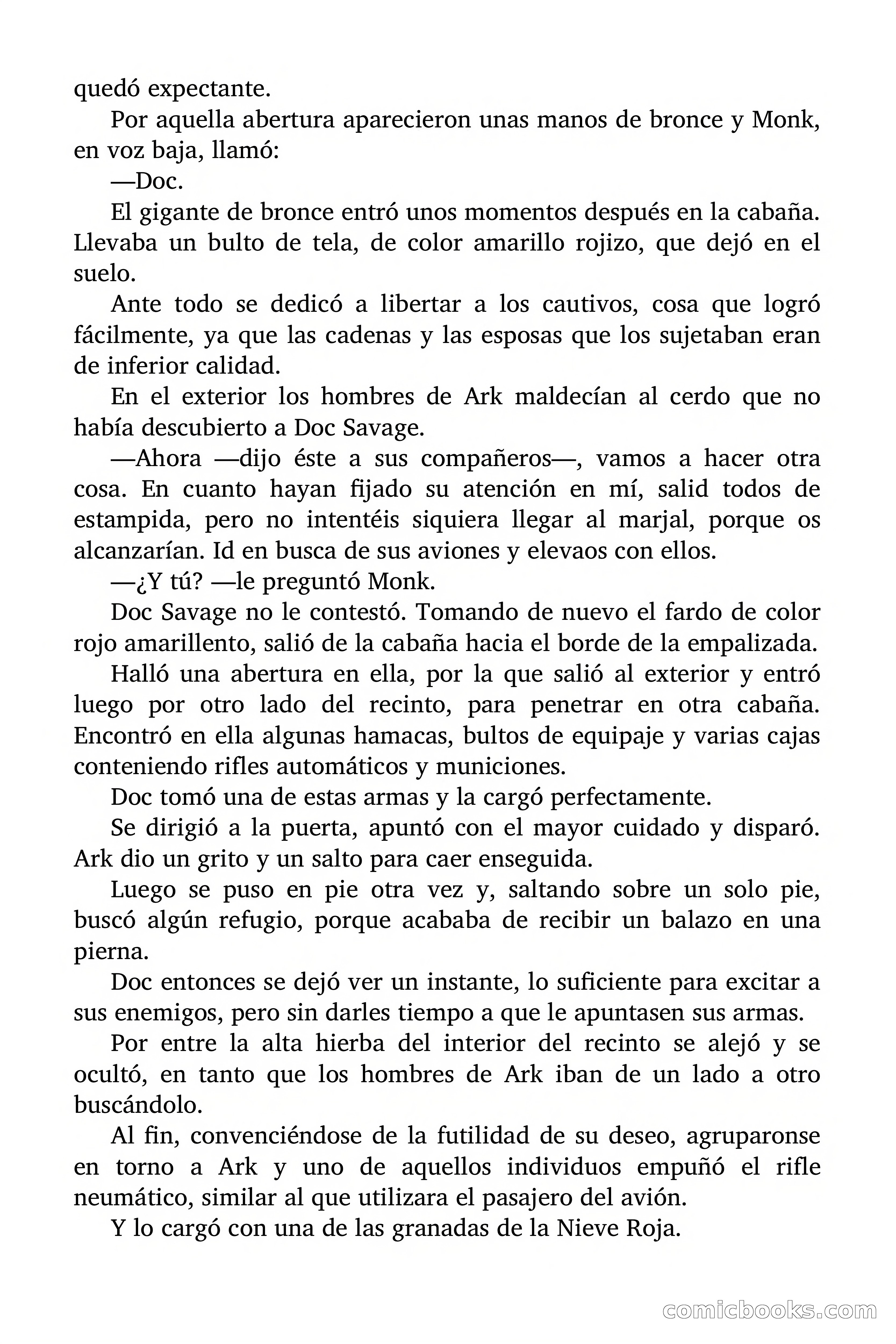 Doc Savage: Nieve Roja — page 126 of 129