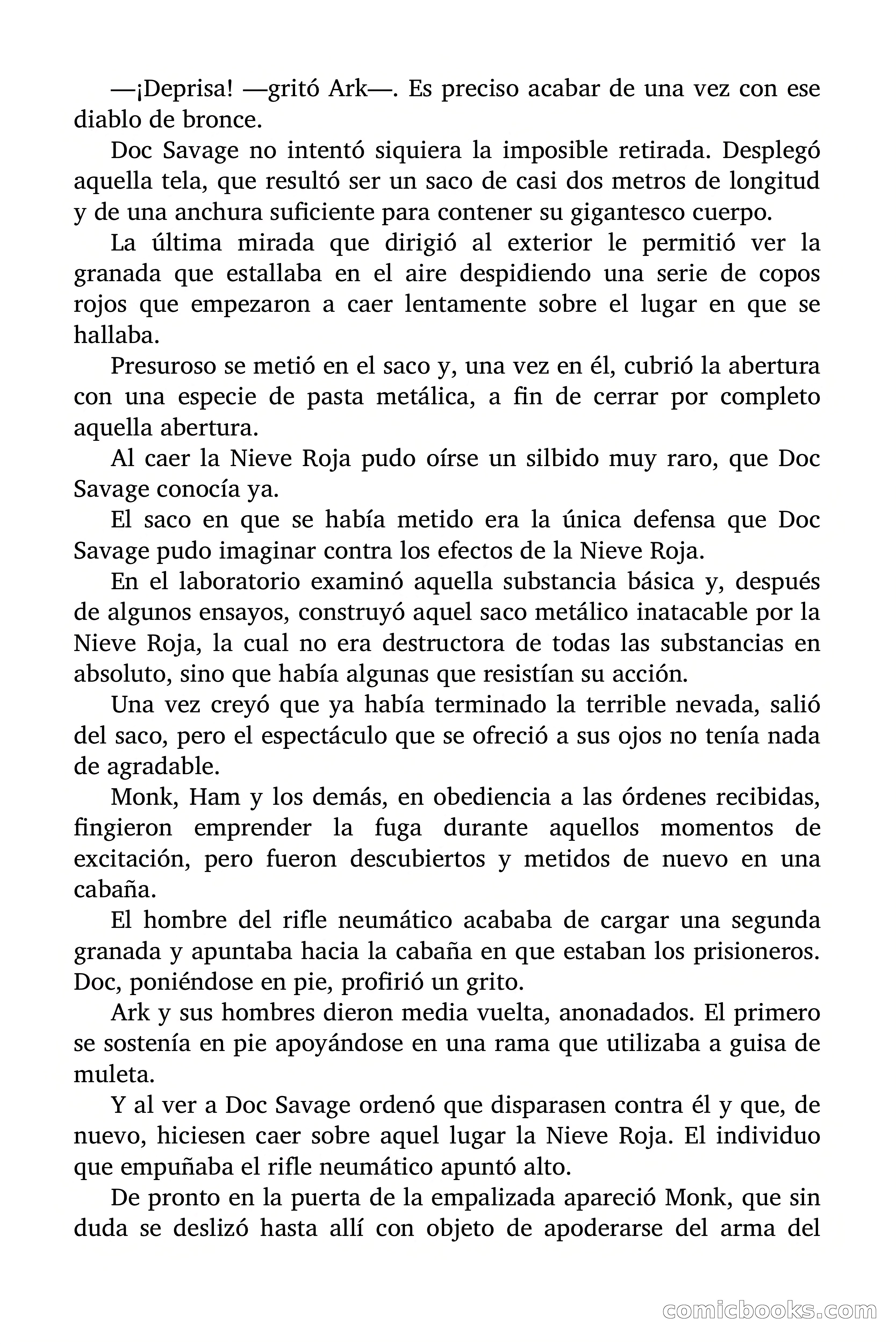 Doc Savage: Nieve Roja — page 127 of 129