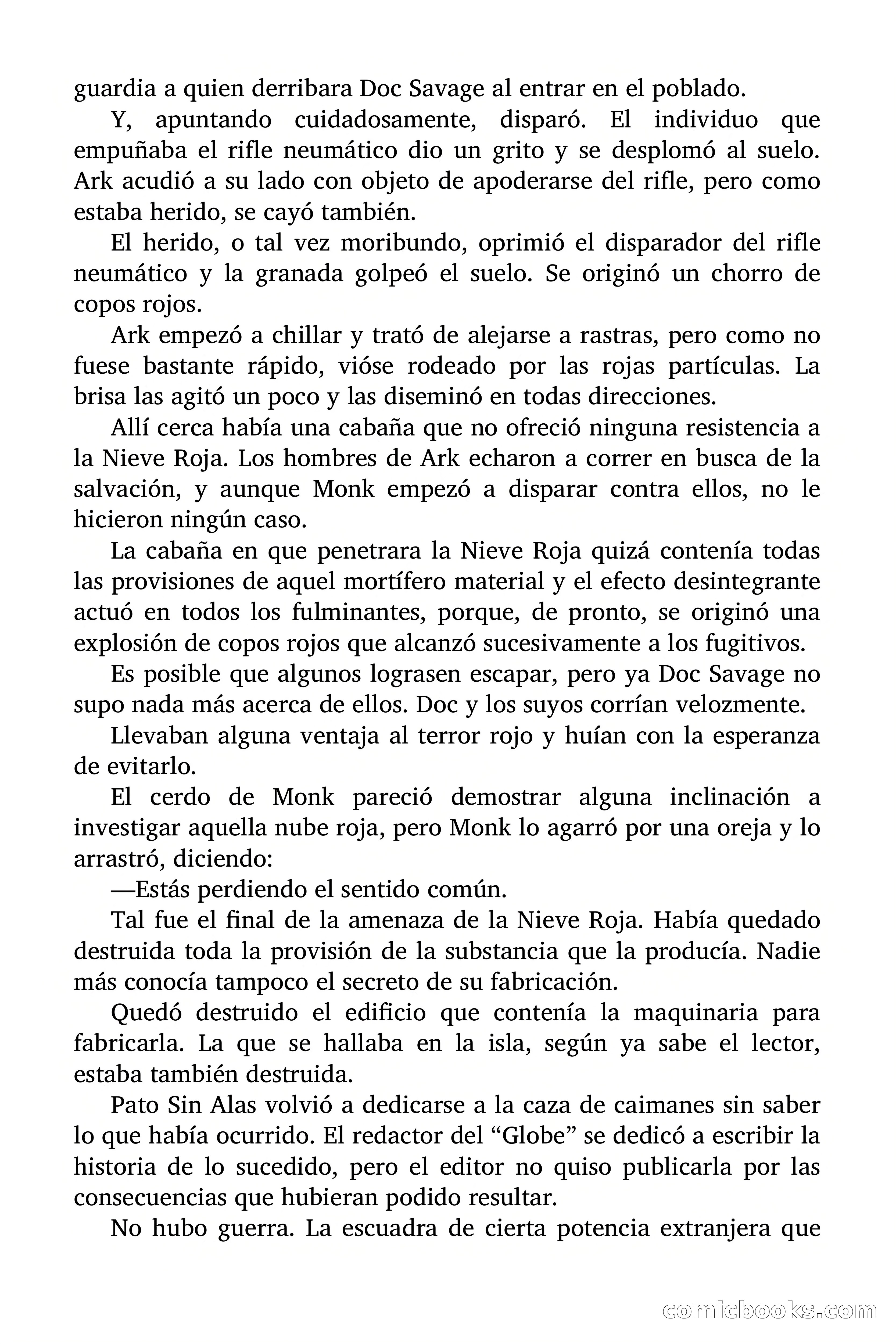 Doc Savage: Nieve Roja — page 128 of 129