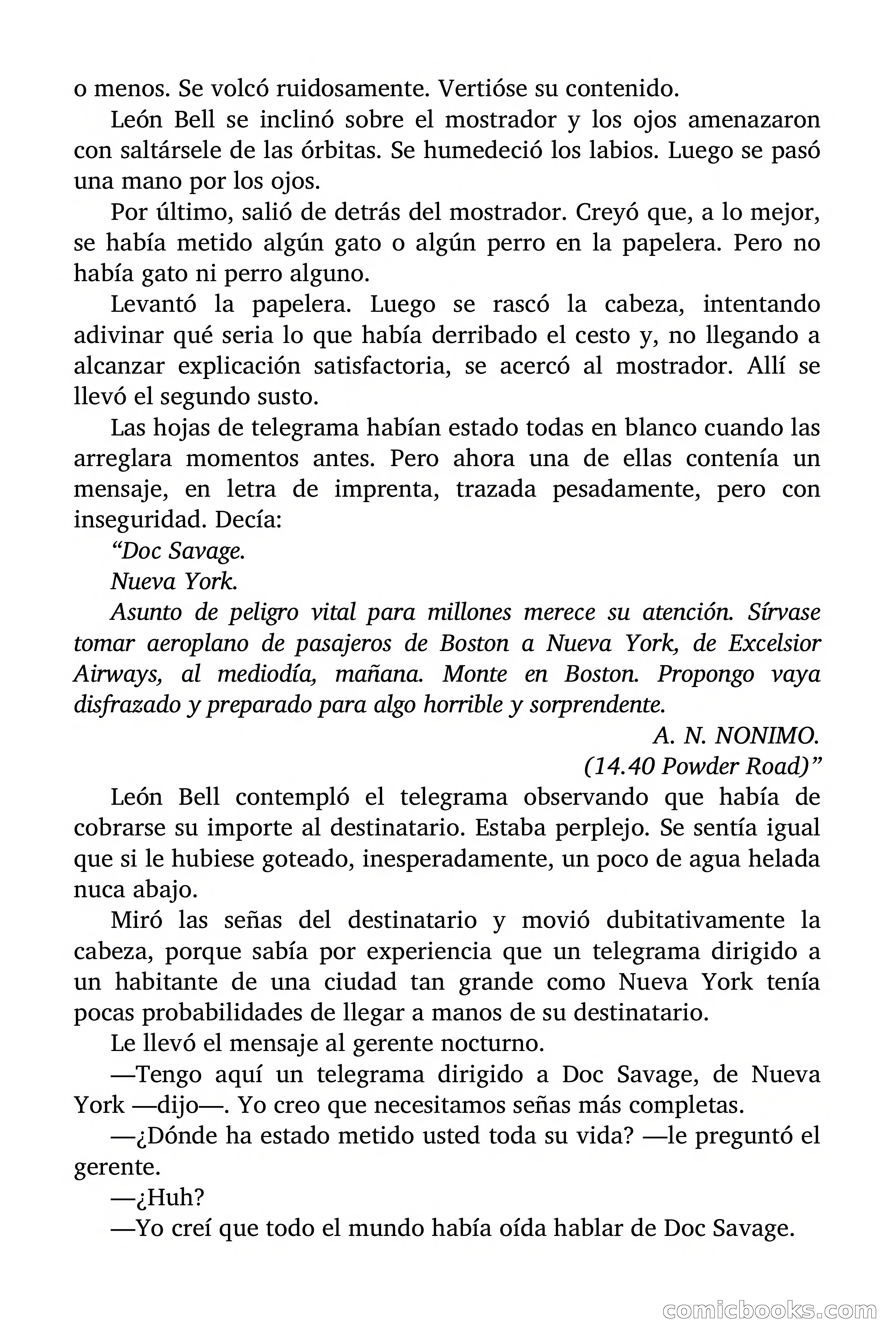 Doc Savage: Legión de Fantasmas — page 4 of 159