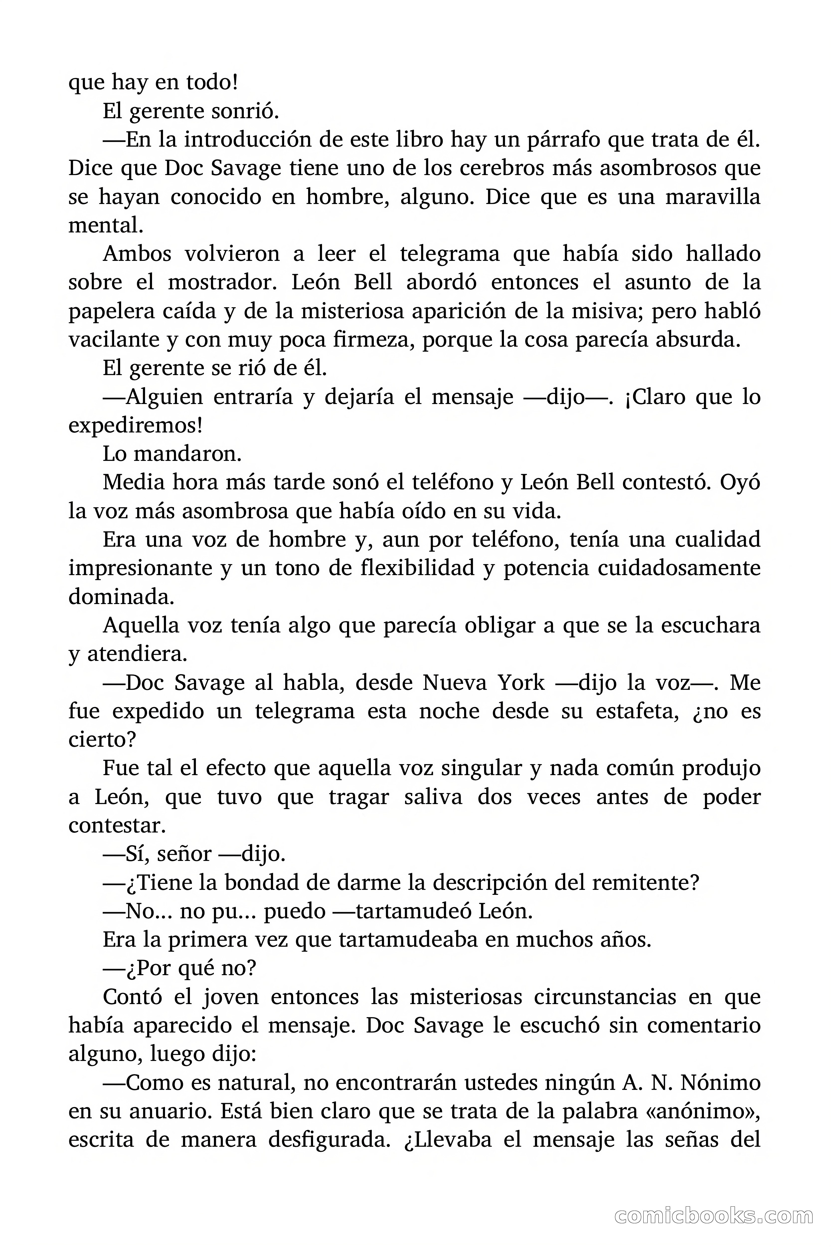 Doc Savage: Legión de Fantasmas — page 6 of 159