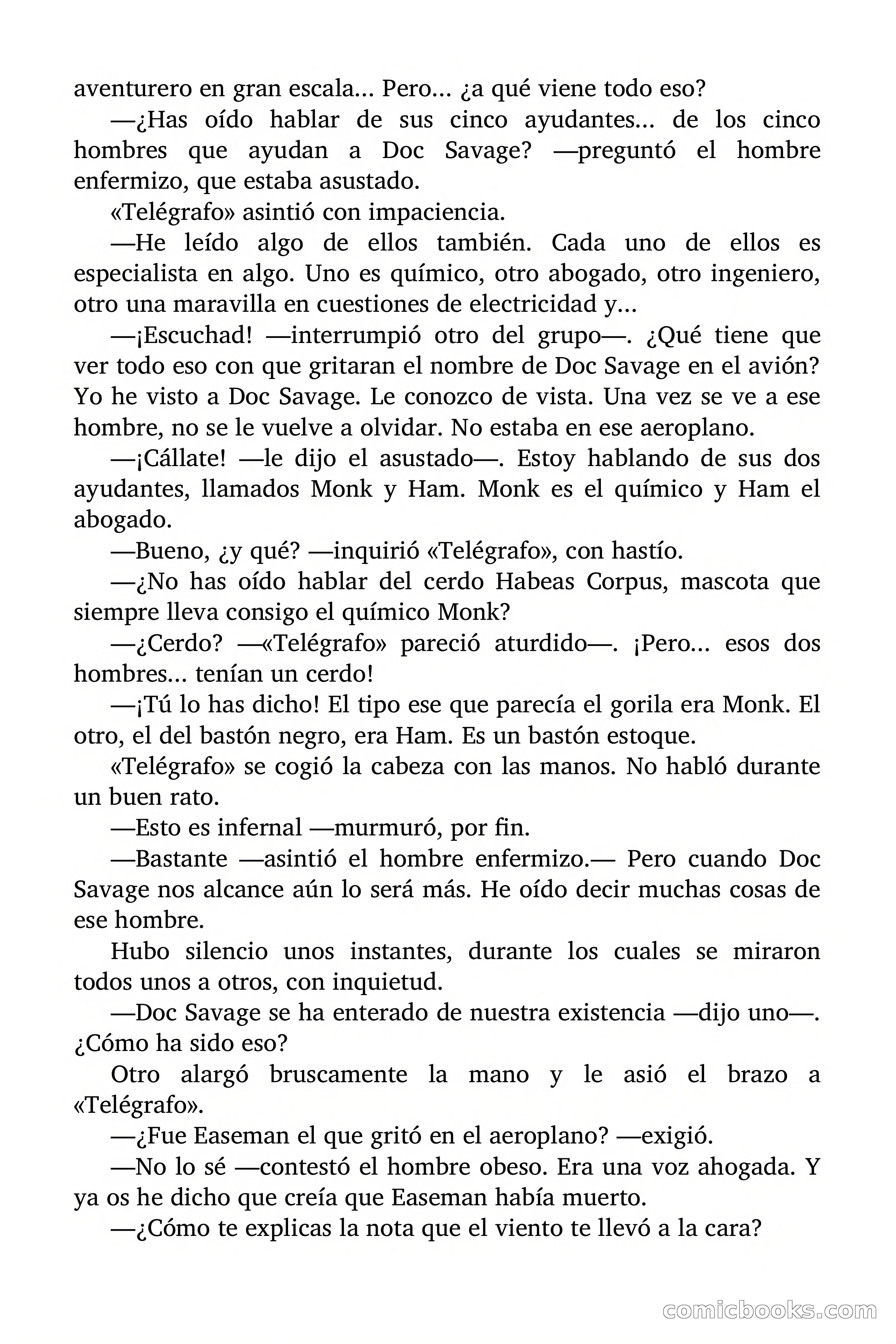 Doc Savage: Legión de Fantasmas — page 32 of 159